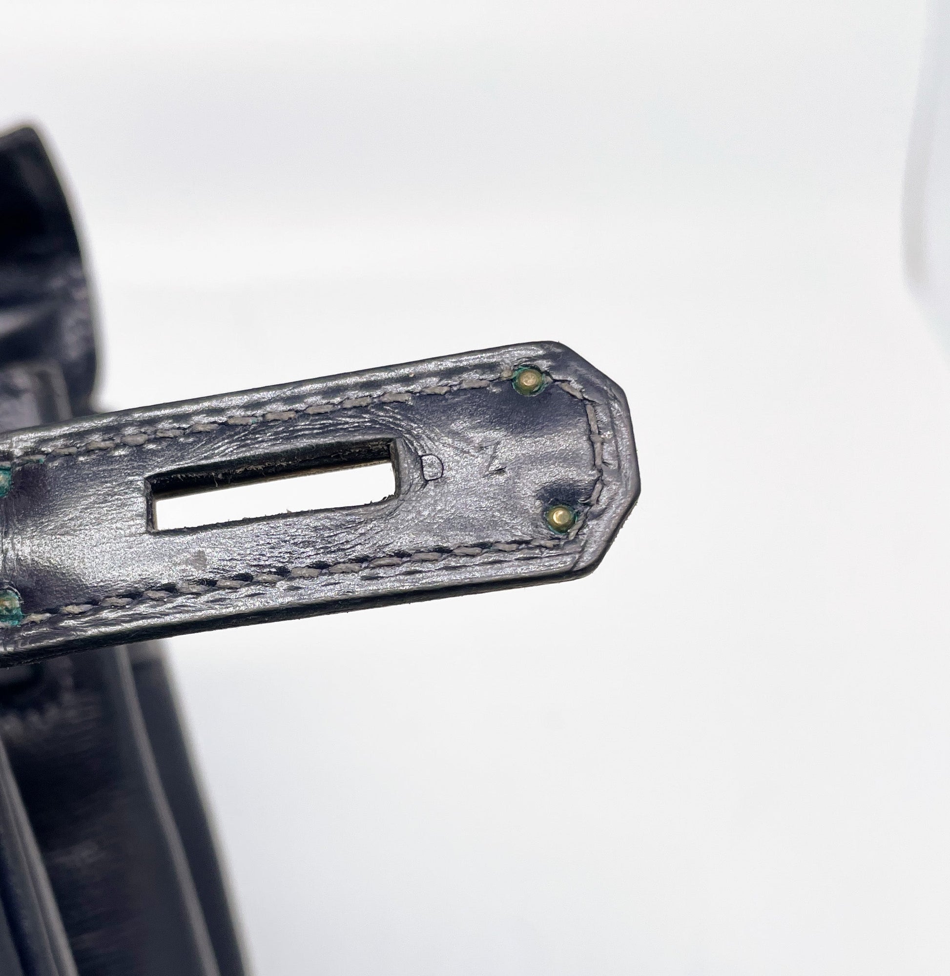 Sac à main Hermès Kelly 28 cm en Box Bleu - Soline