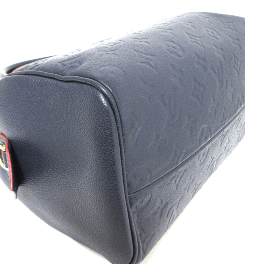 Sac bandouliere Louis vuitton Speedy 25 en cuir monogram empreinte bleu - Soline