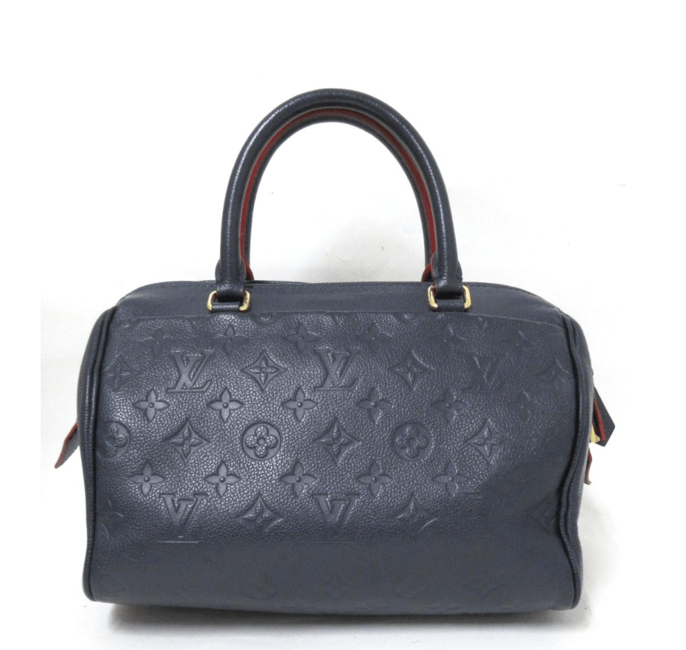 Sac bandouliere Louis vuitton Speedy 25 en cuir monogram empreinte bleu - Soline