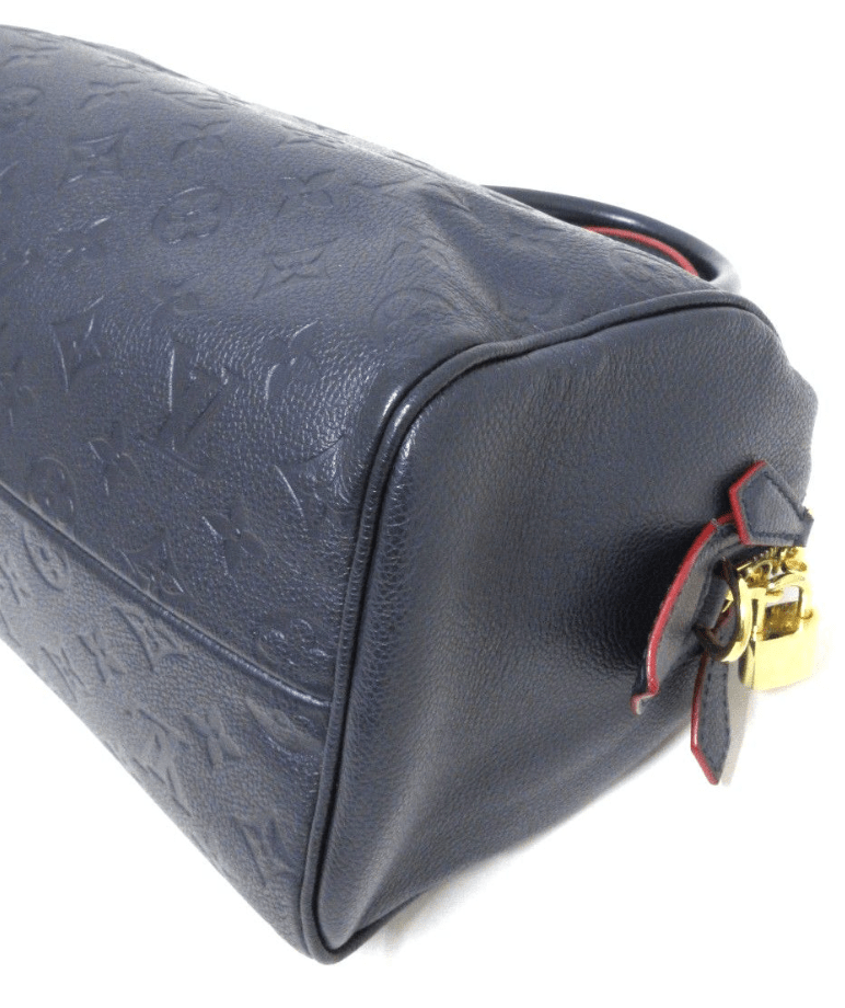 Sac bandouliere Louis vuitton Speedy 25 en cuir monogram empreinte bleu - Soline