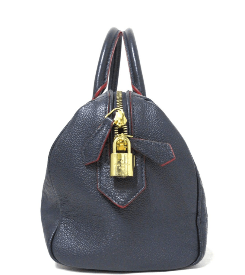 Sac bandouliere Louis vuitton Speedy 25 en cuir monogram empreinte bleu - Soline