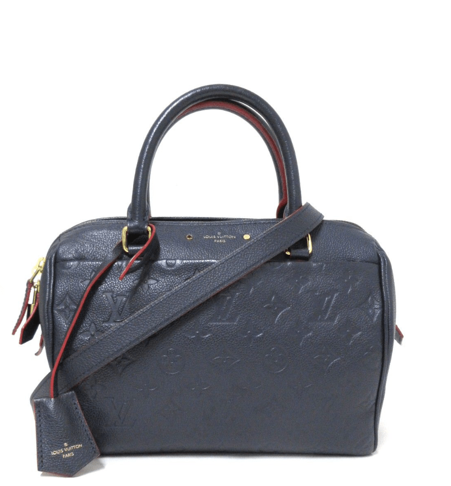 Sac bandouliere Louis vuitton Speedy 25 en cuir monogram empreinte bleu - Soline