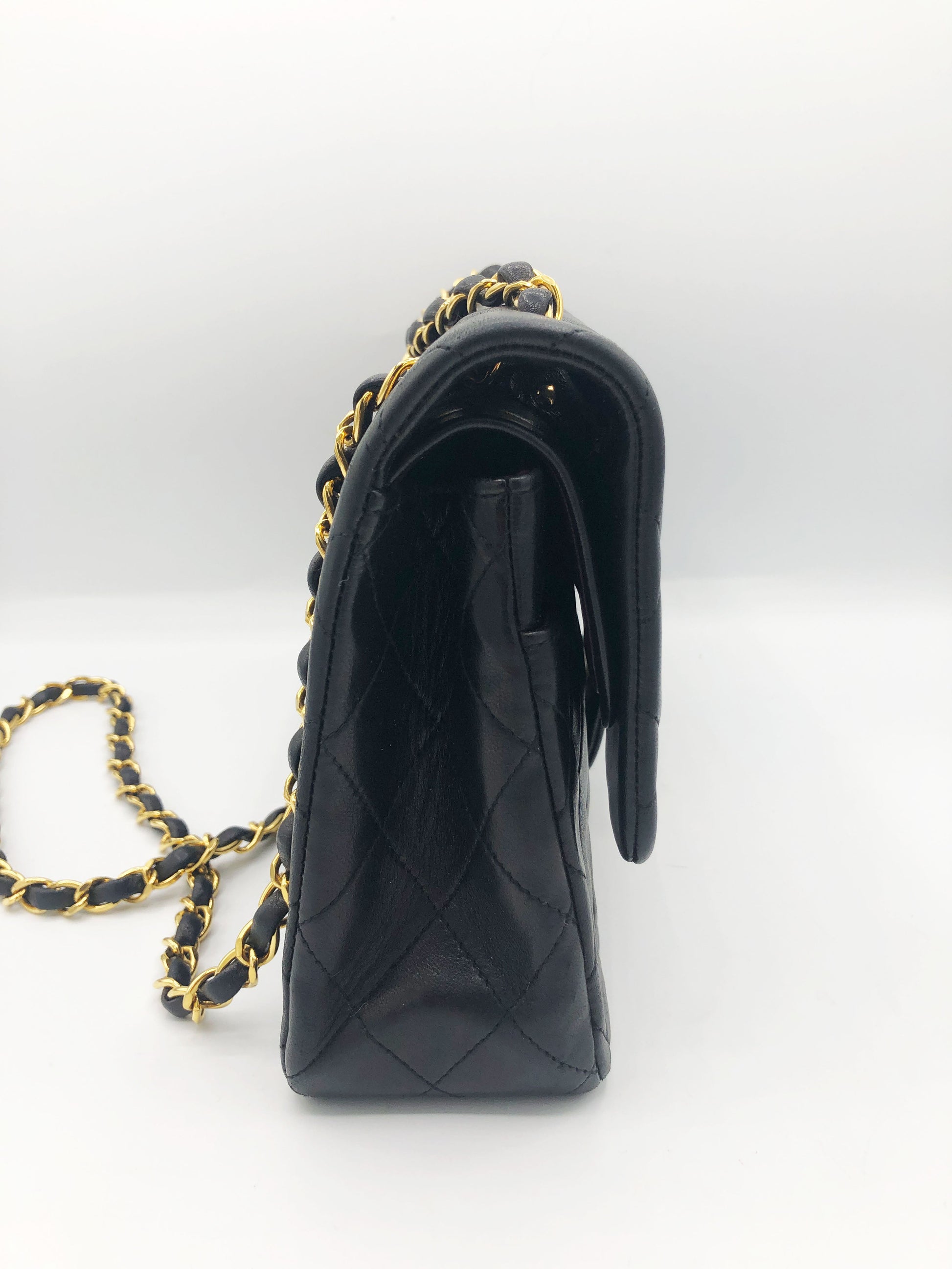 SAC BANDOULIERE TIMELESS / CLASSIQUE AGNEAU NOIR - Soline