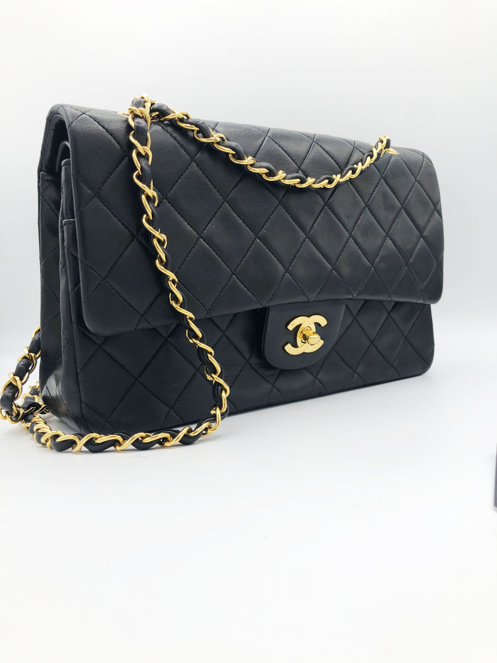 SAC BANDOULIERE TIMELESS / CLASSIQUE AGNEAU NOIR - Soline