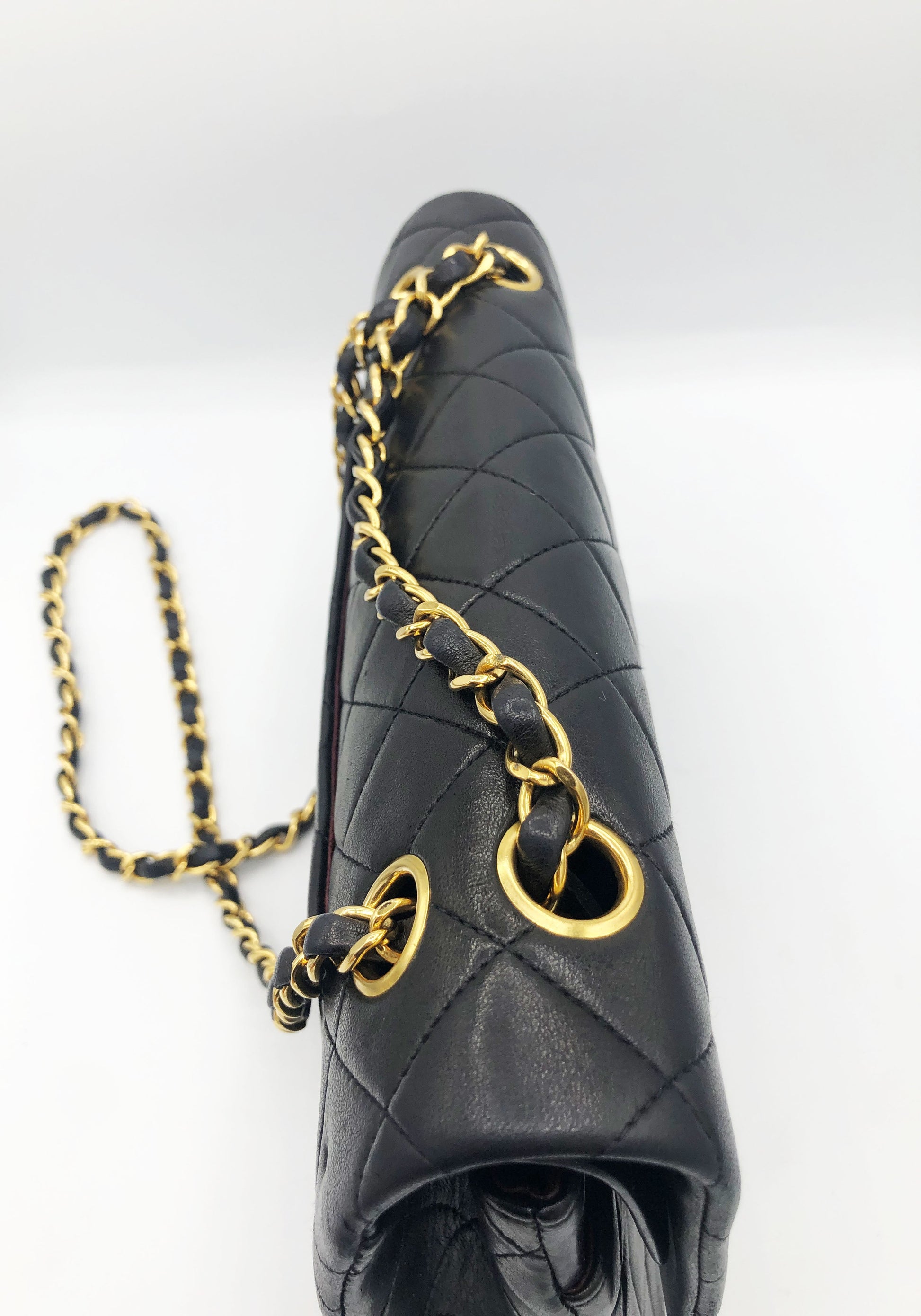 SAC BANDOULIERE TIMELESS / CLASSIQUE AGNEAU NOIR - Soline