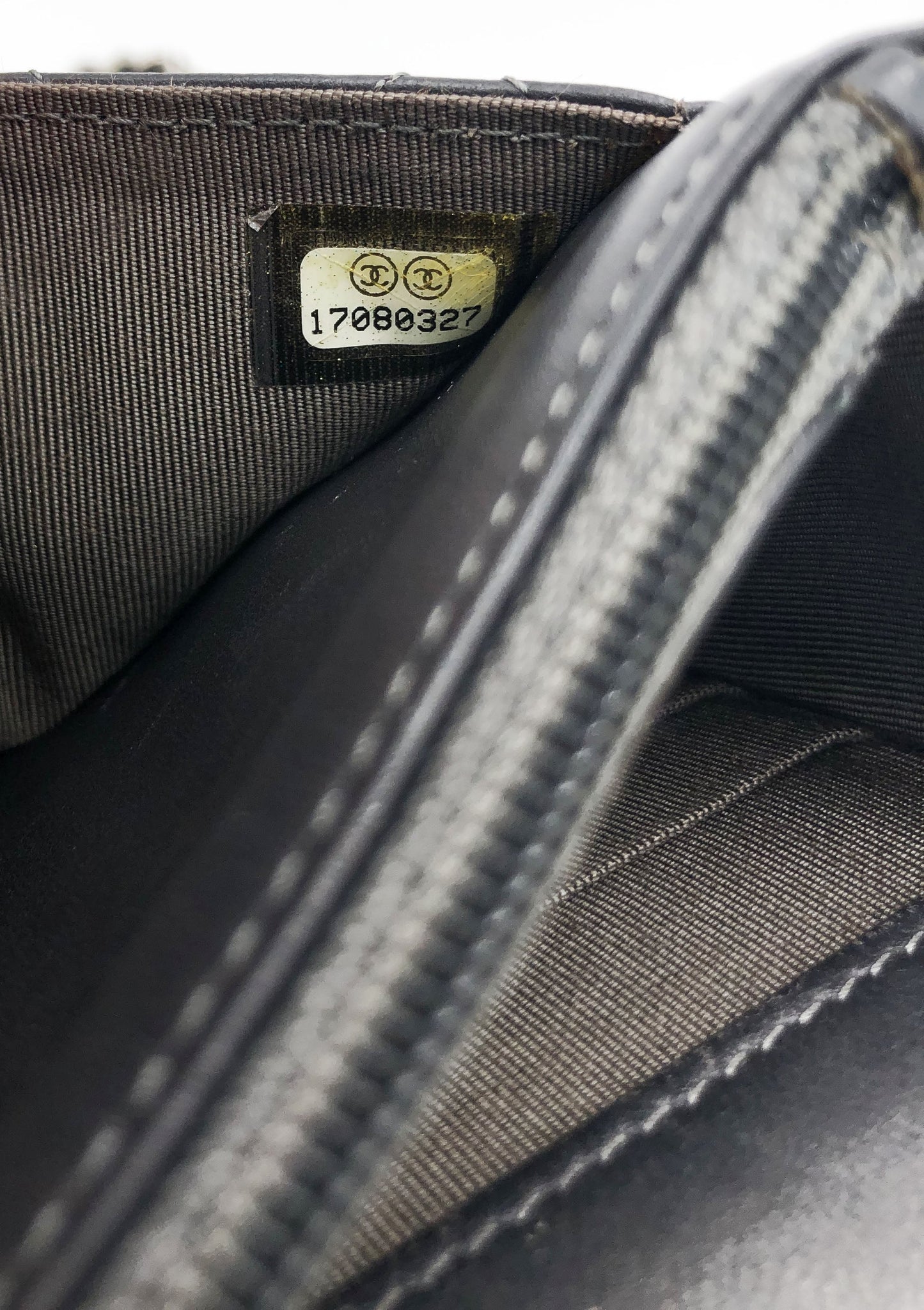 Sac bandouliere Wallet on chain Chanel timeless / classiqure matelassé en cuir lisse Gris - Soline