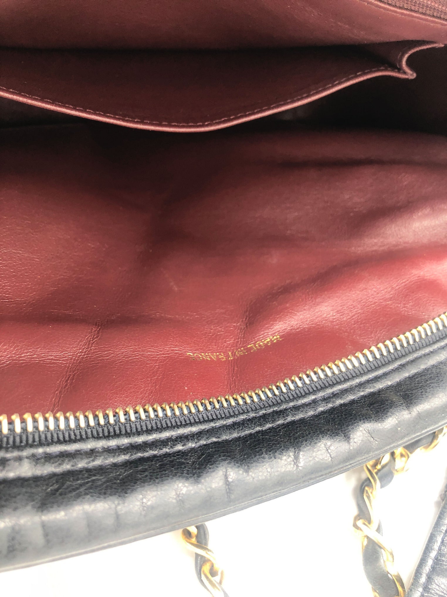 SAC CHANEL CAMERA CHEVRON AGNEAU NOIR - Soline