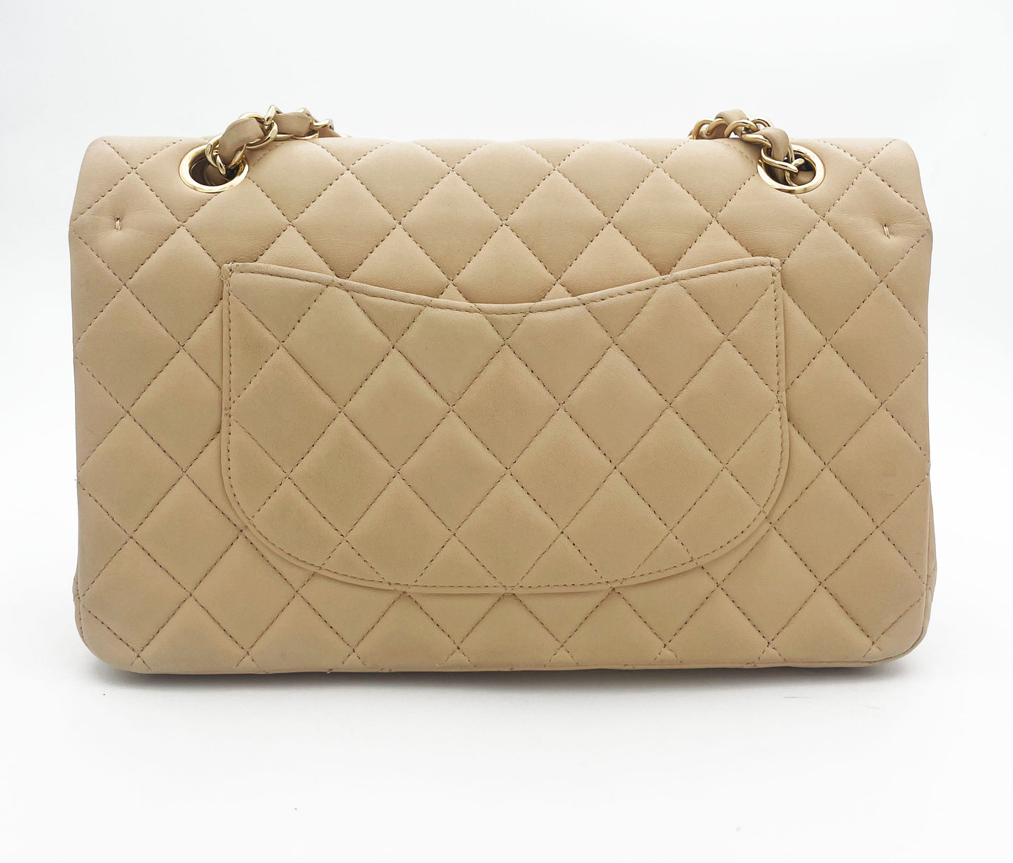 Sac Chanel Classique en cuir beige - Soline