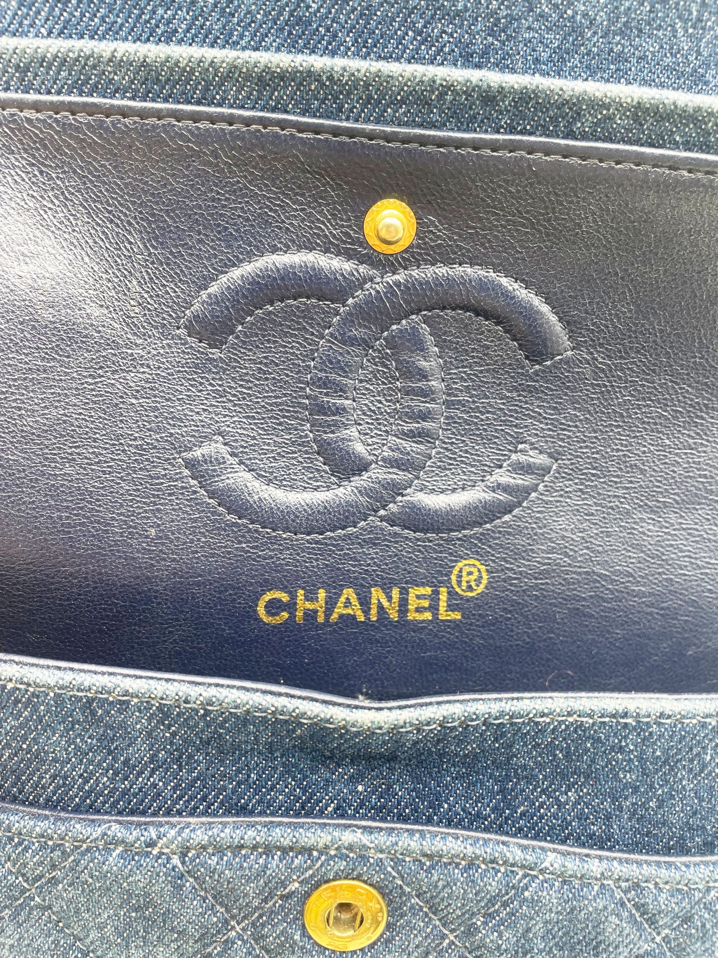 Sac Chanel Femme en Denim Timeless / Classique - Soline