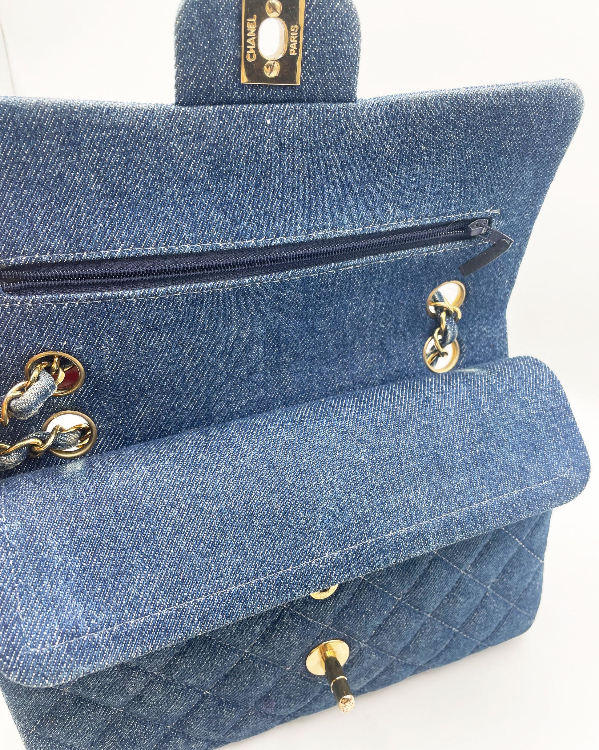 Sac Chanel Femme en Denim Timeless / Classique - Soline