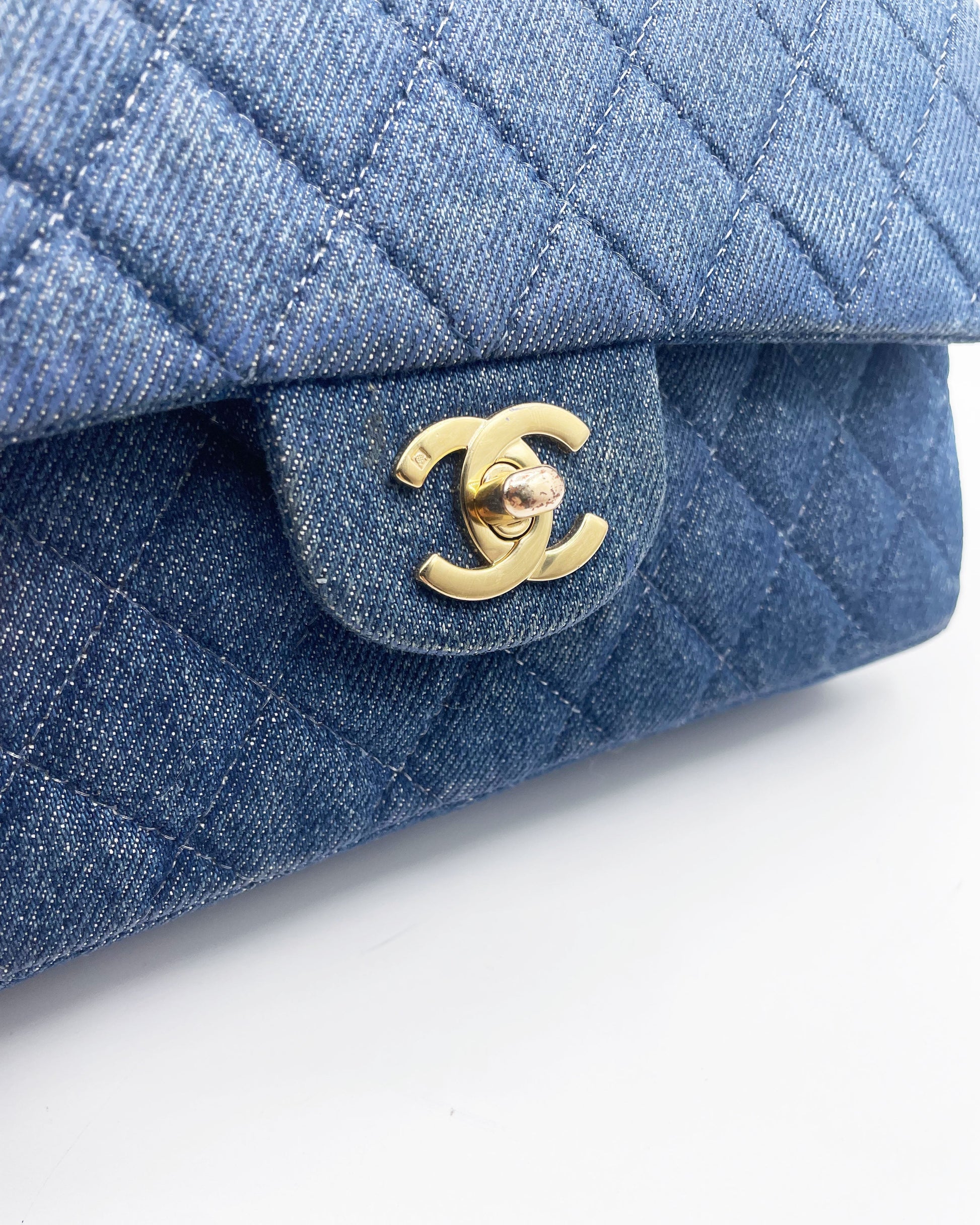 Sac Chanel Femme en Denim Timeless / Classique - Soline