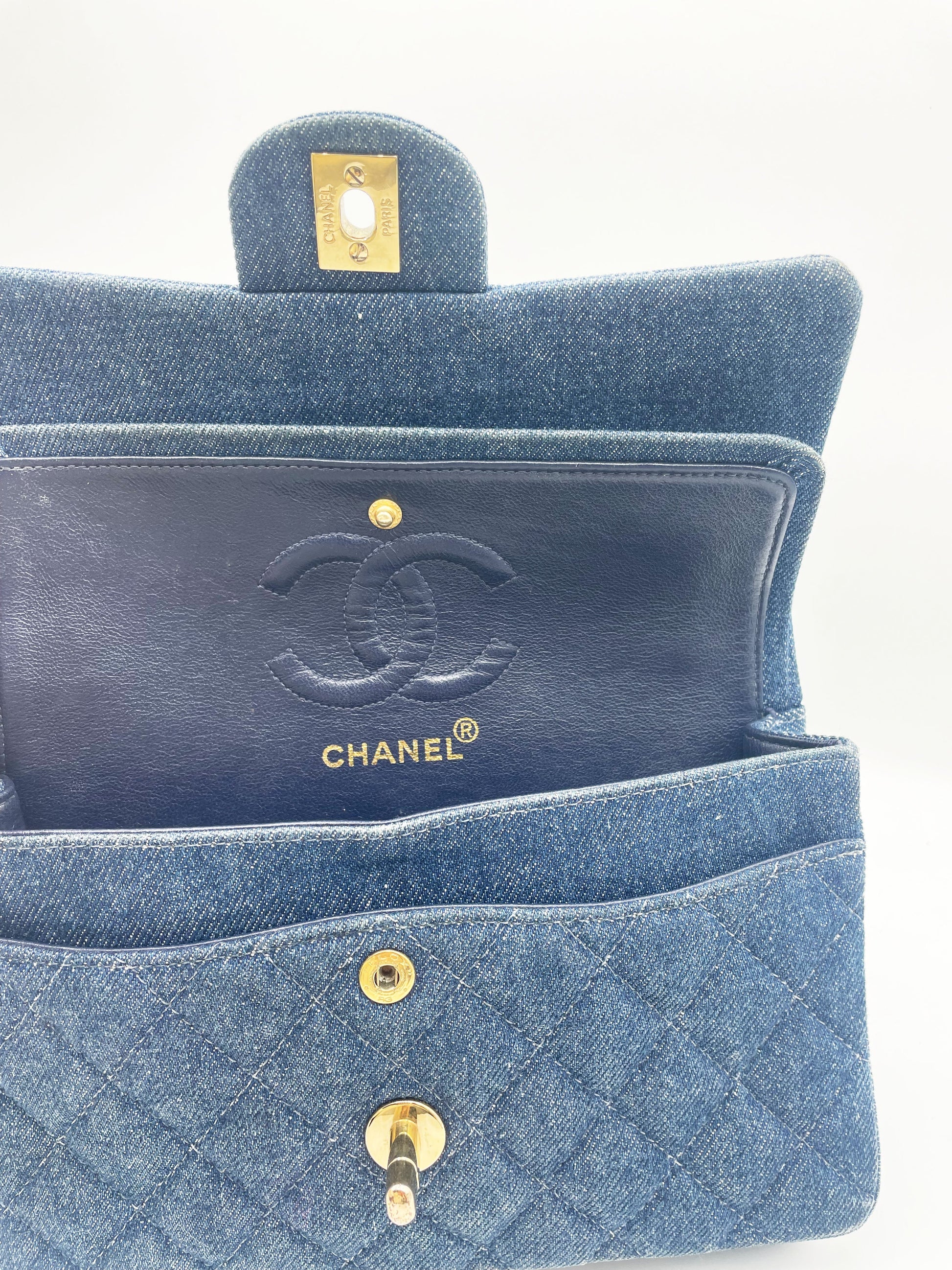 Sac Chanel Femme en Denim Timeless / Classique - Soline