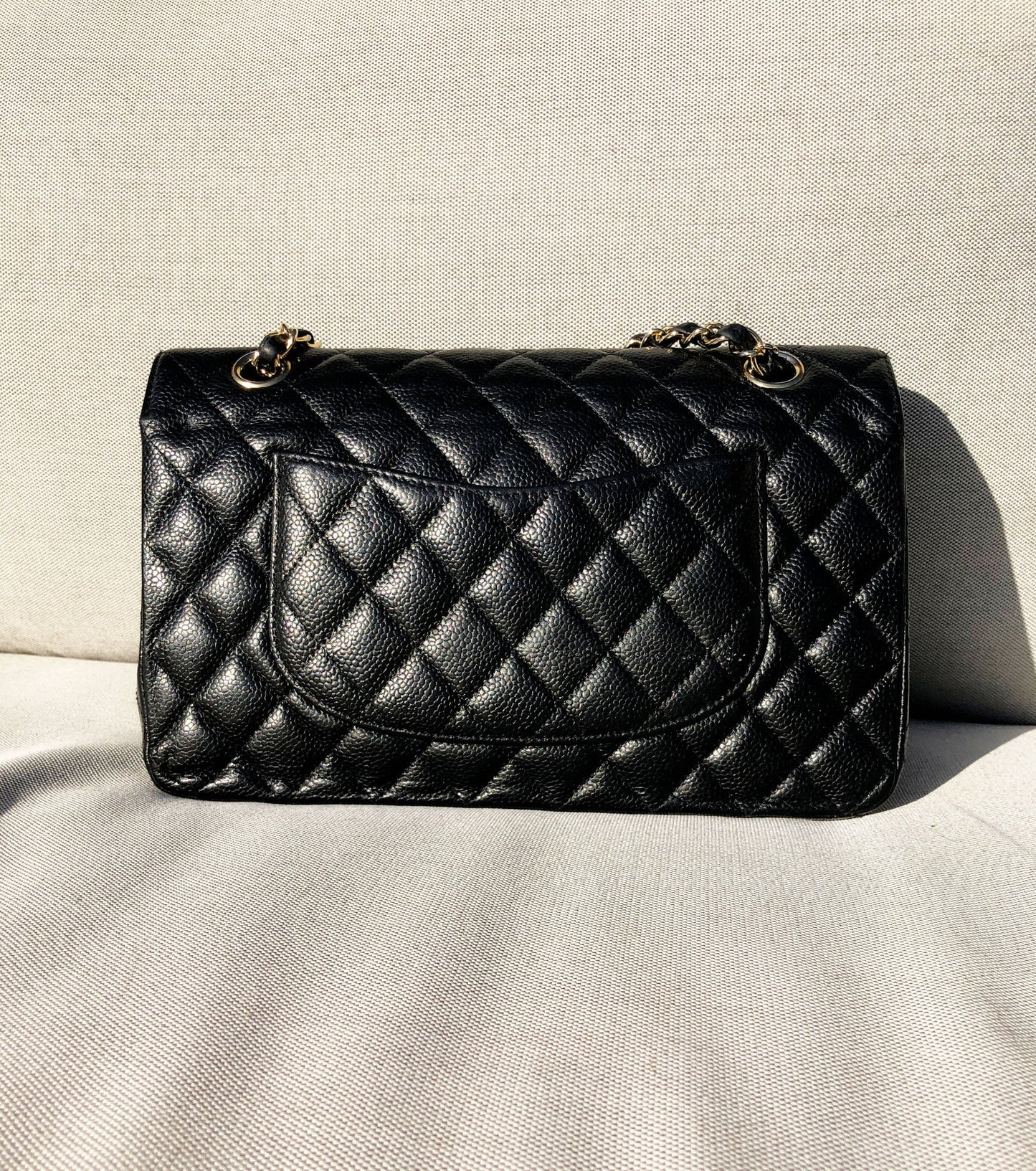 SAC Chanel noir CLASSIQUE 11.12 CAVIAR - Soline