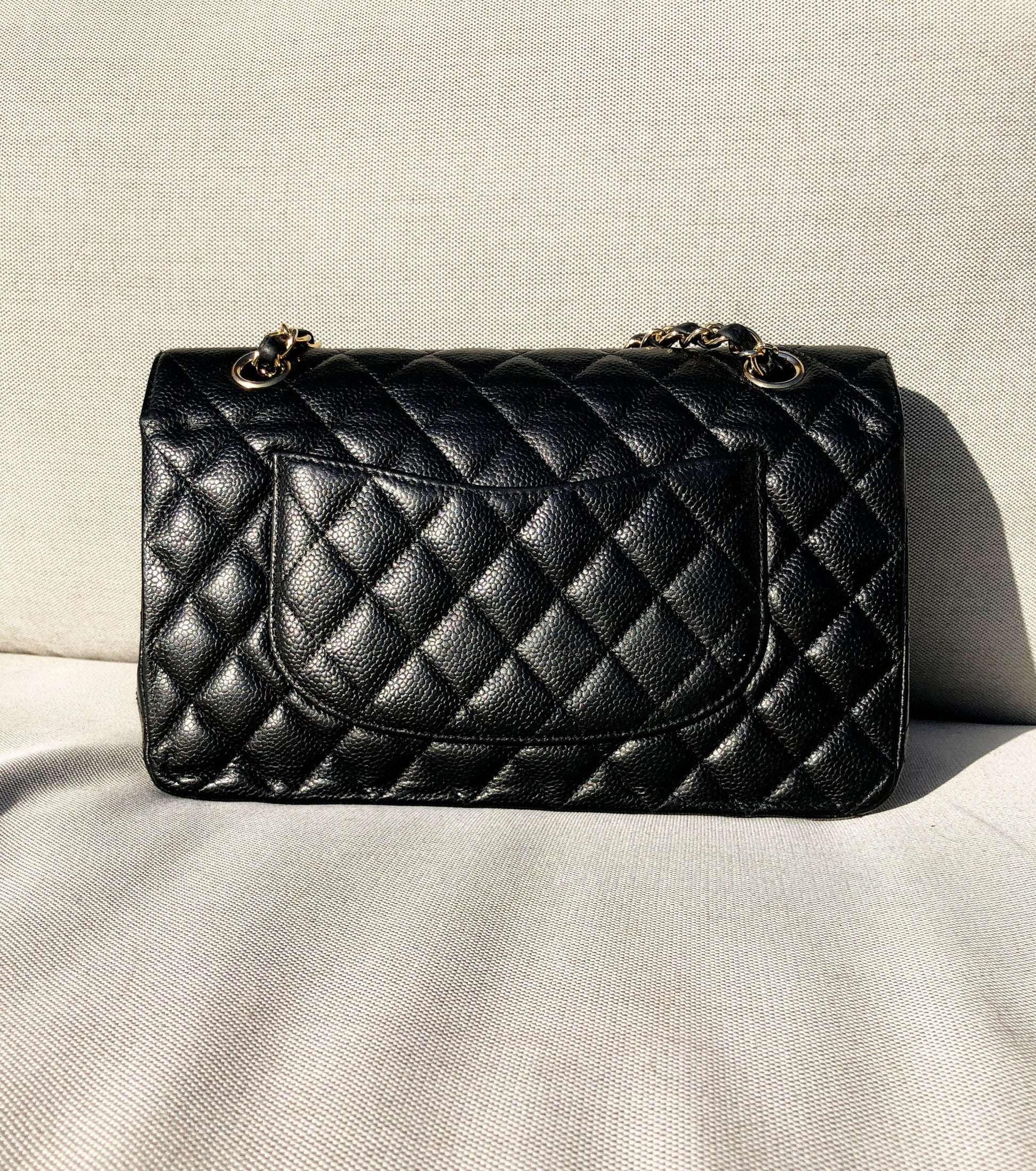 SAC Chanel noir CLASSIQUE 11.12 CAVIAR - Soline