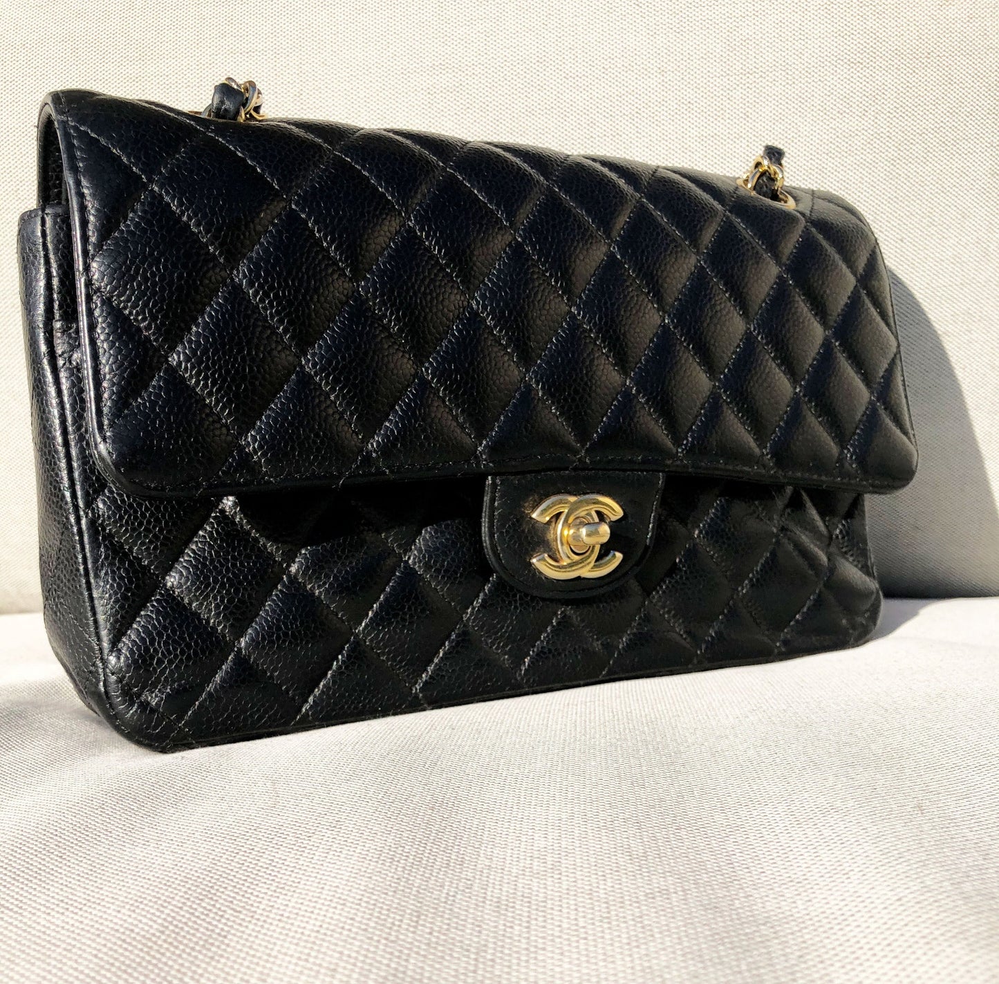 SAC Chanel noir CLASSIQUE 11.12 CAVIAR - Soline