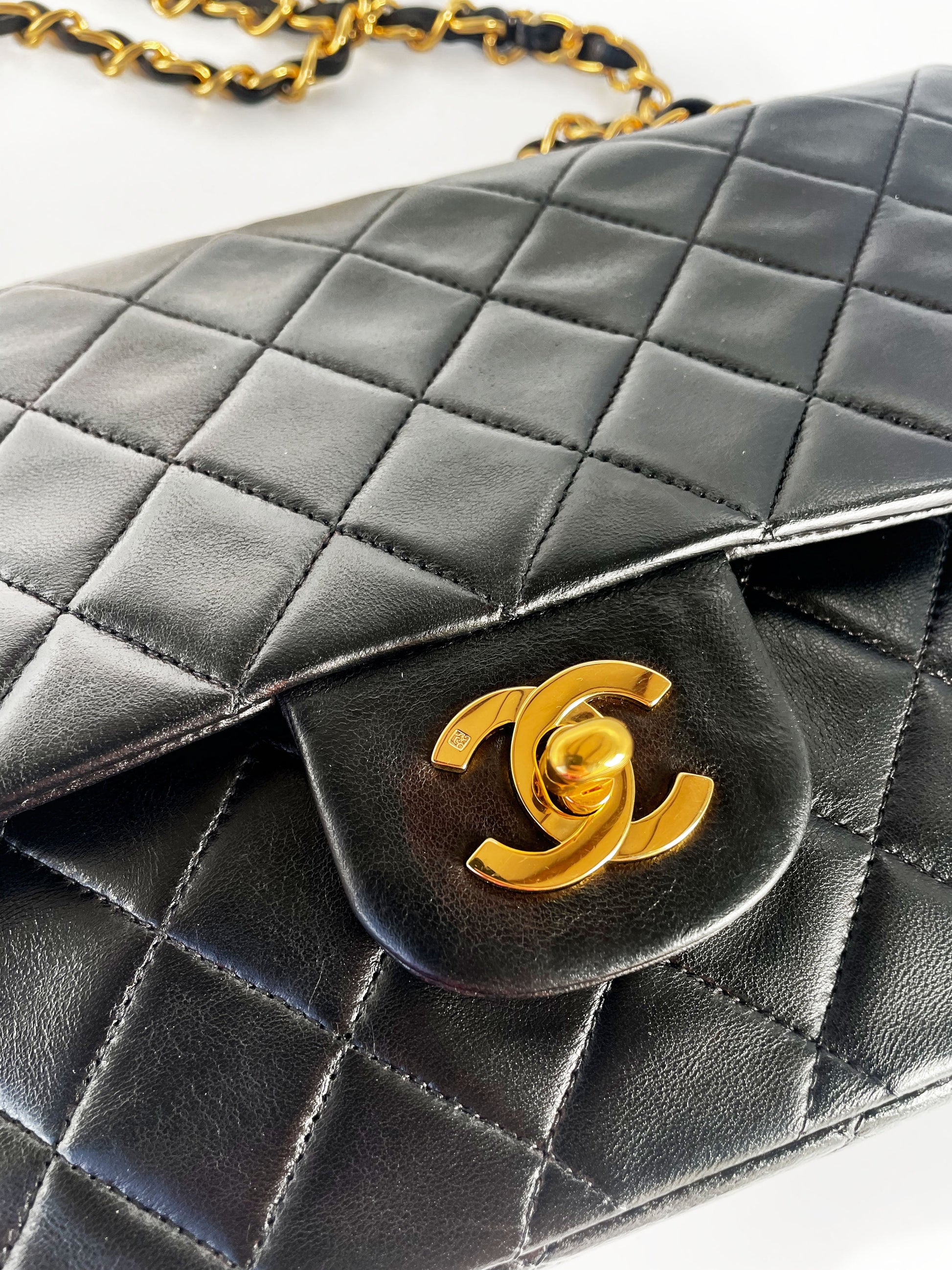 Sac Chanel timeless / classique 11.12 agneau noir - Soline