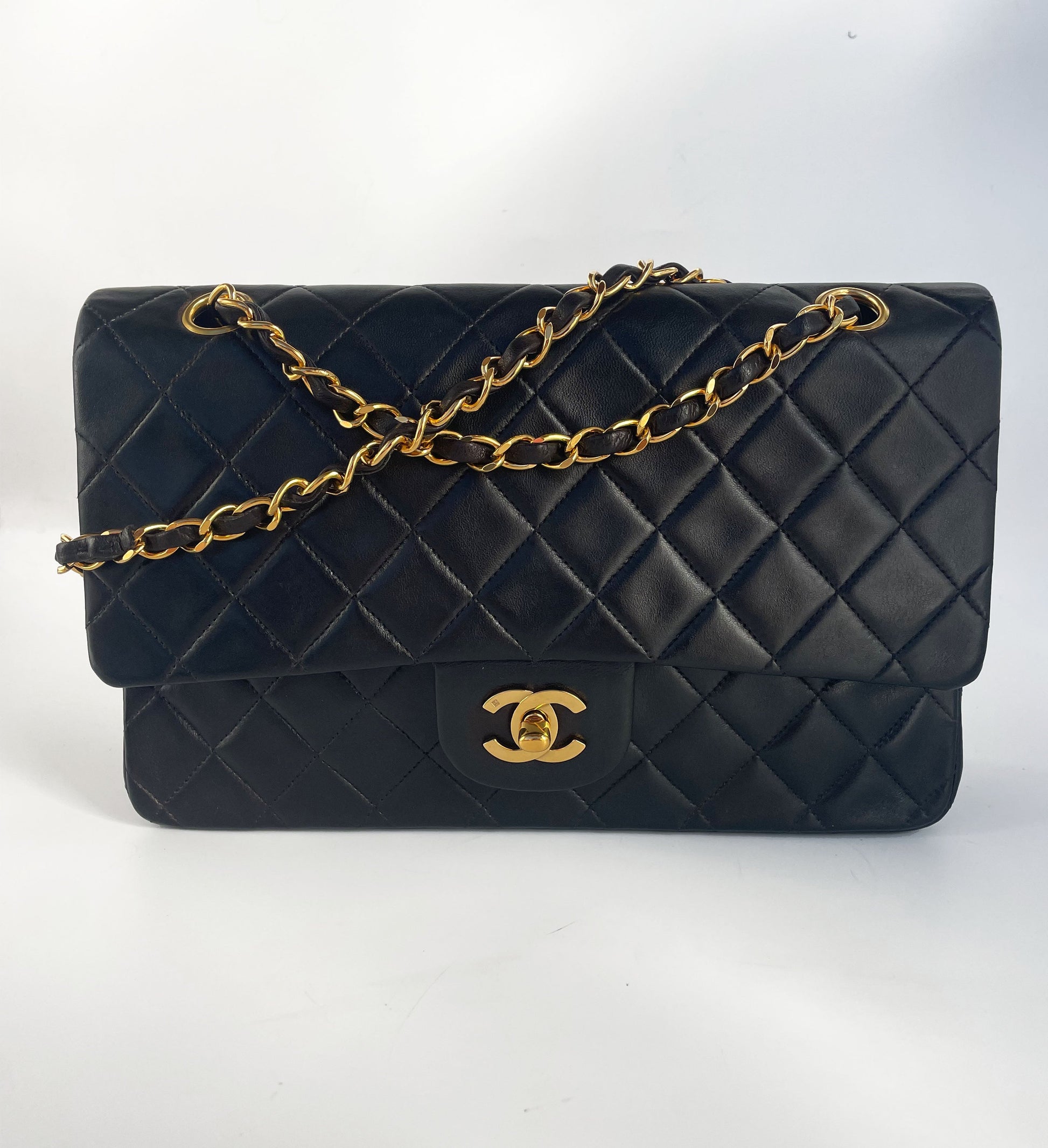 Sac Chanel timeless / classique 11.12 agneau noir - Soline