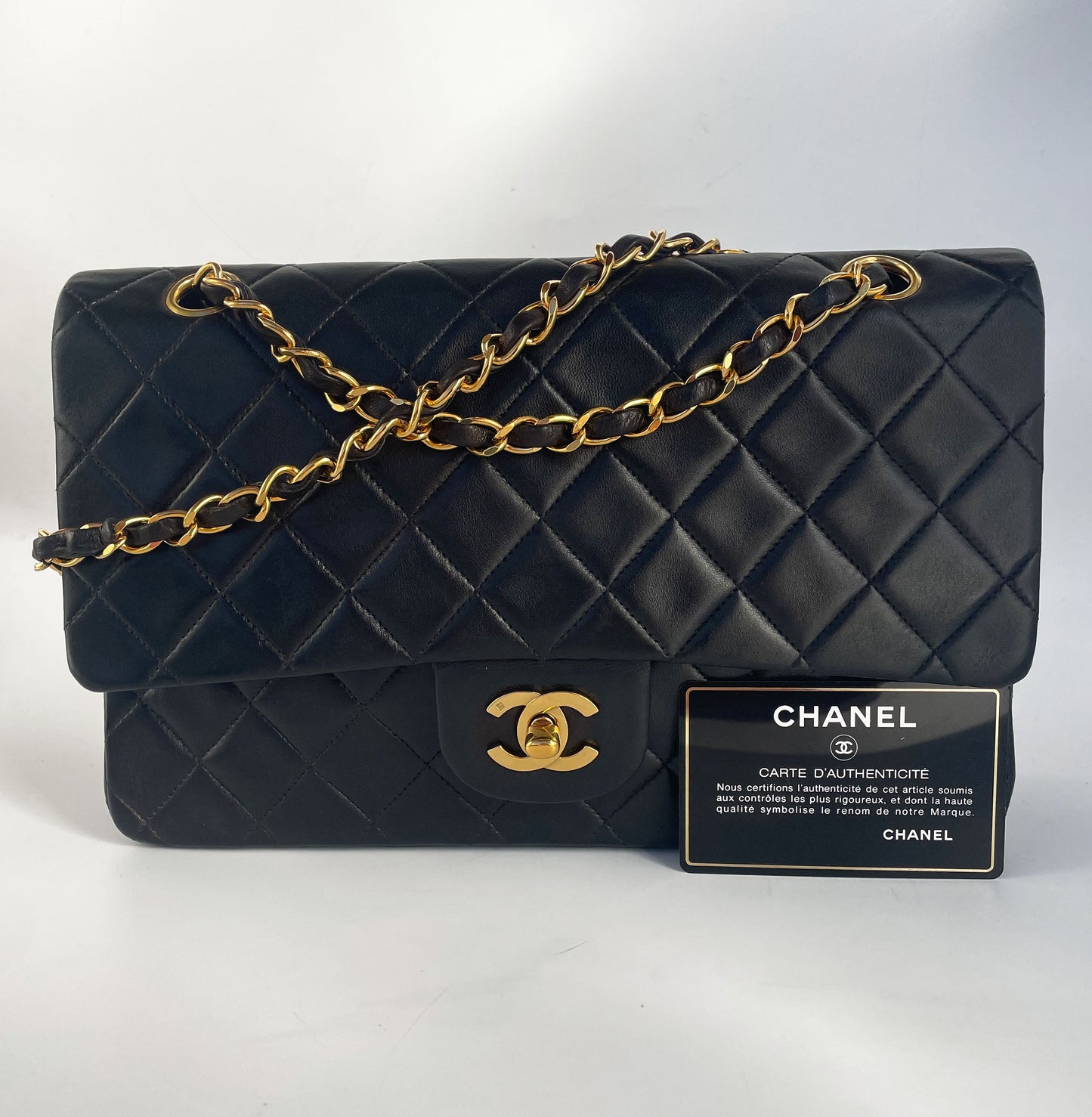 Sac Chanel timeless / classique 11.12 agneau noir - Soline