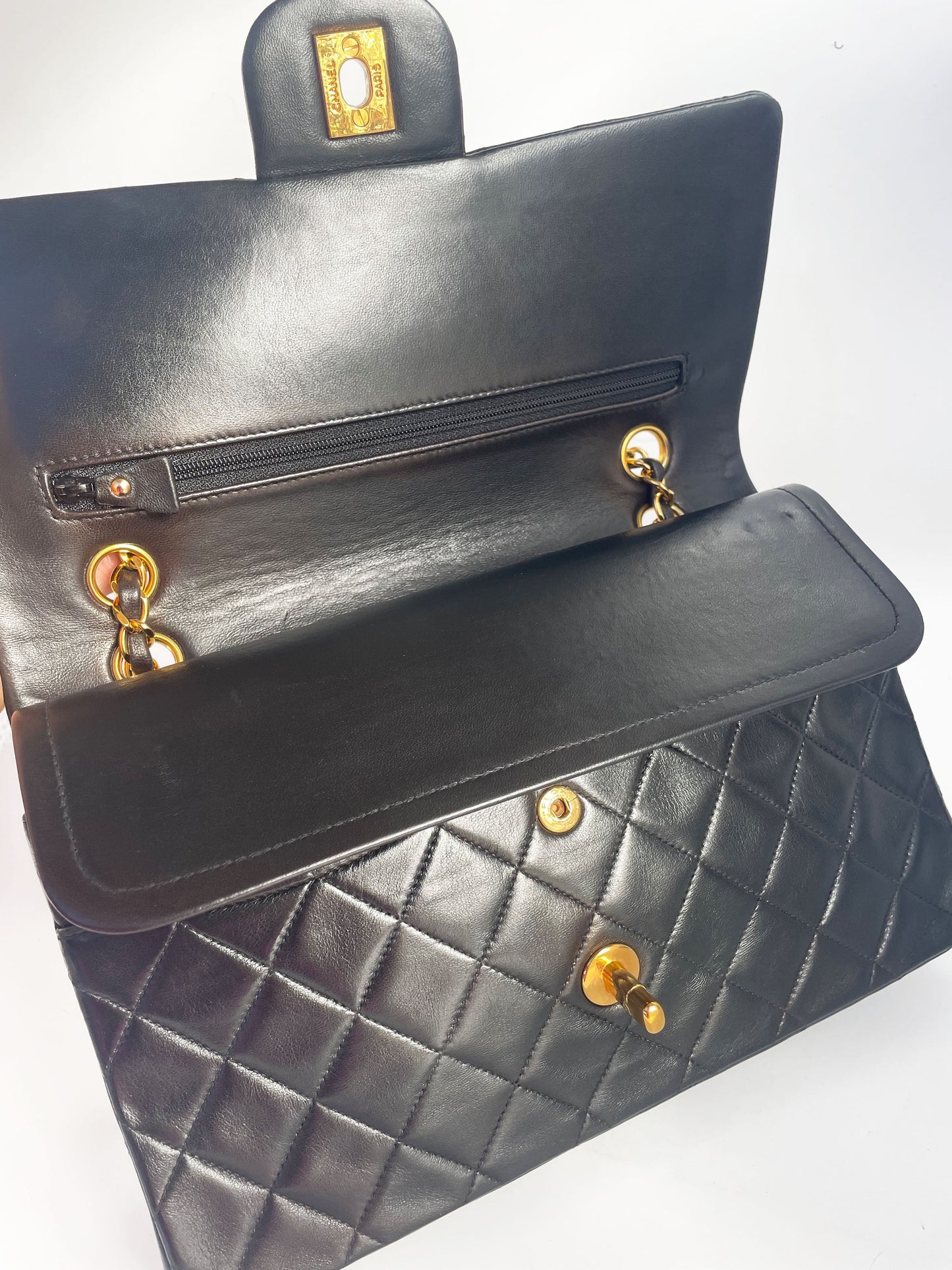 Sac Chanel timeless / classique 11.12 agneau noir - Soline