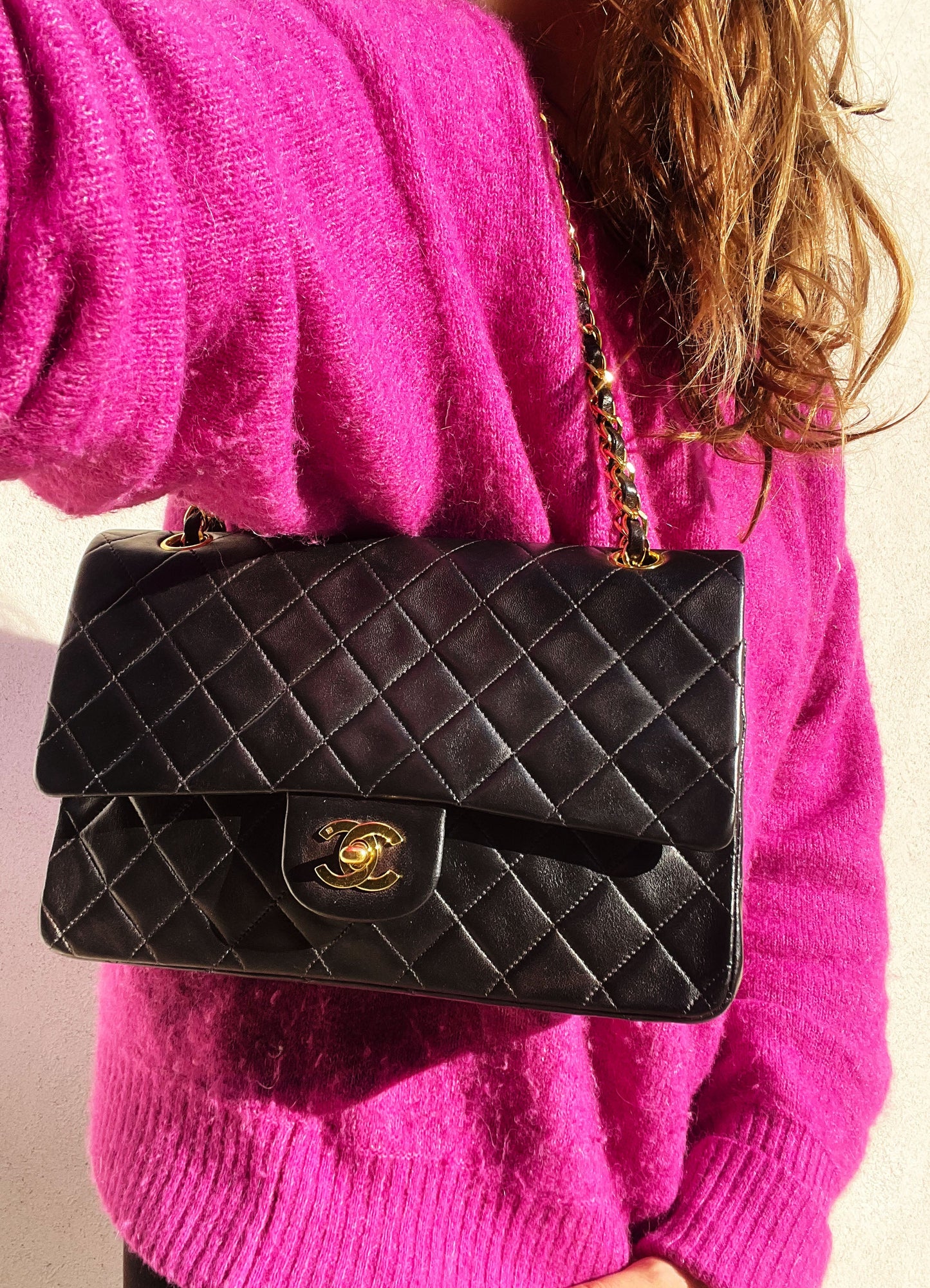 Sac Chanel timeless / classique 11.12 agneau noir - Soline