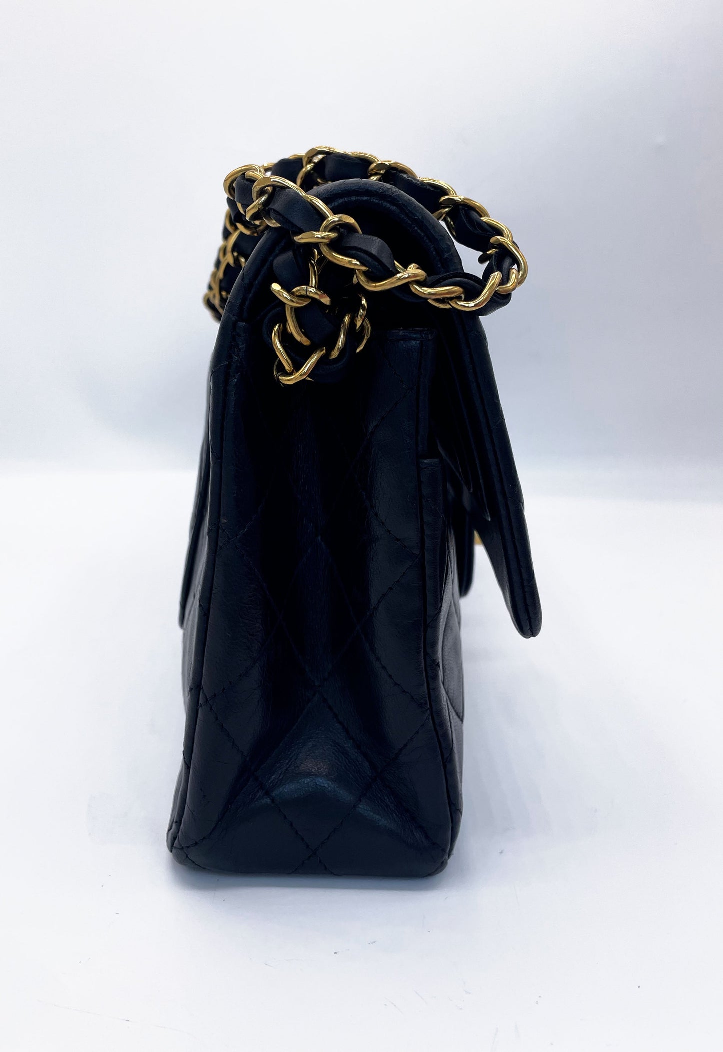 Sac Chanel timeless / classique 11.12 agneau noir medium - Soline