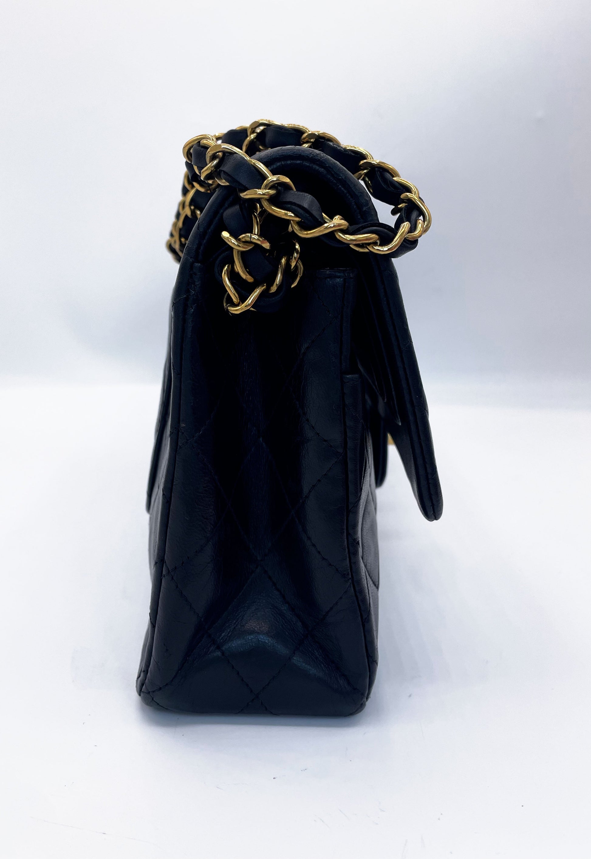 Sac Chanel timeless / classique 11.12 agneau noir medium - Soline