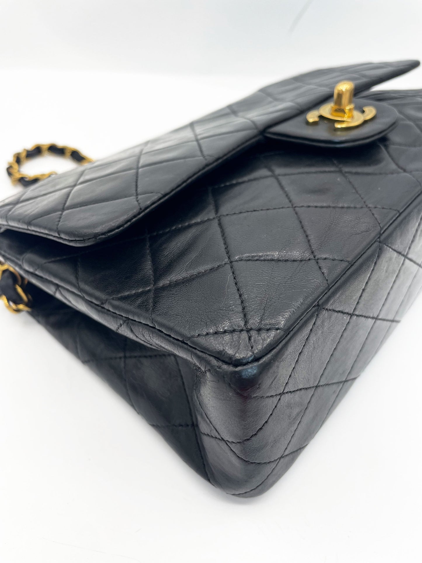 Sac Chanel timeless / classique 11.12 agneau noir medium - Soline