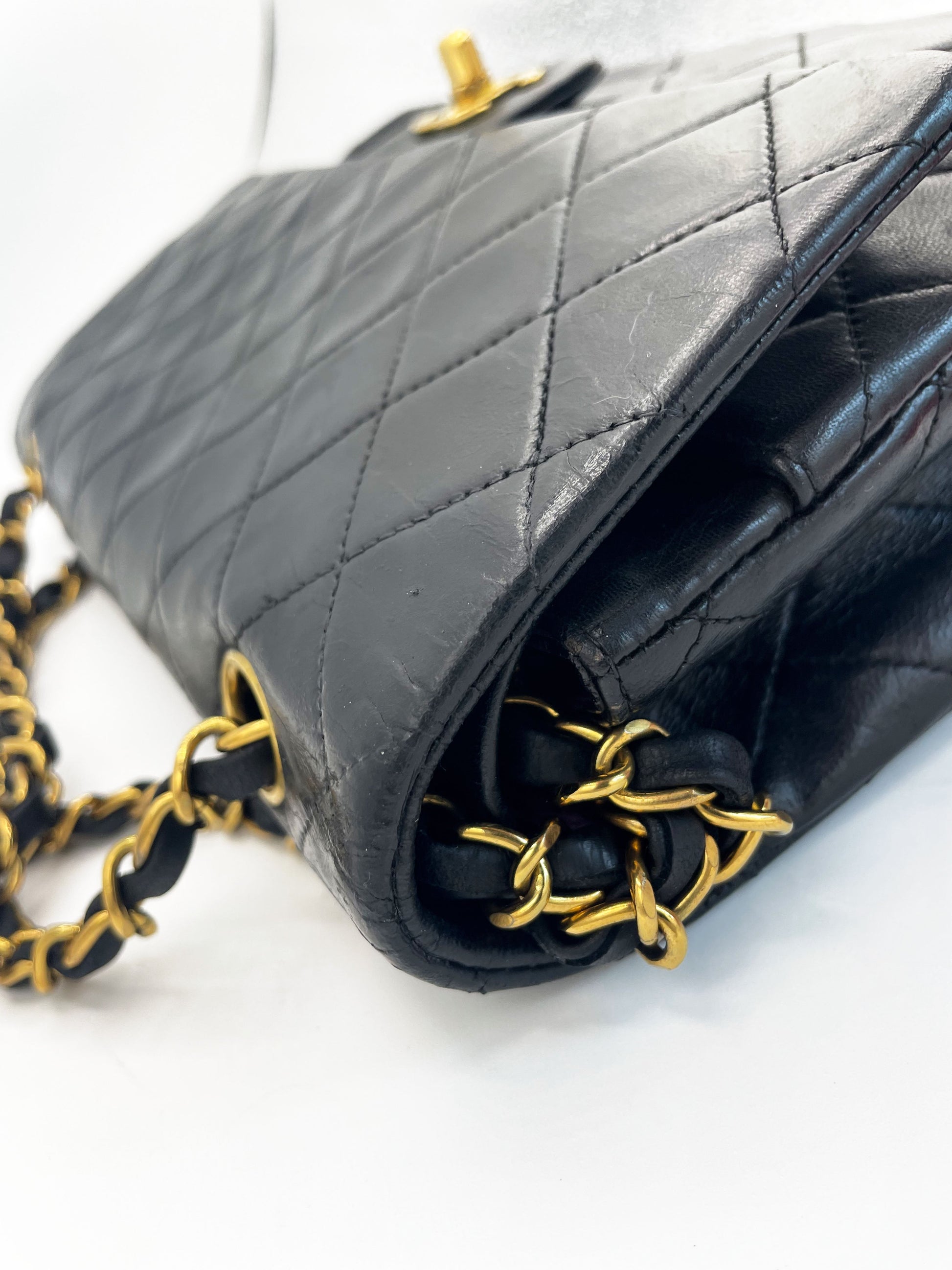 Sac Chanel timeless / classique 11.12 agneau noir medium - Soline