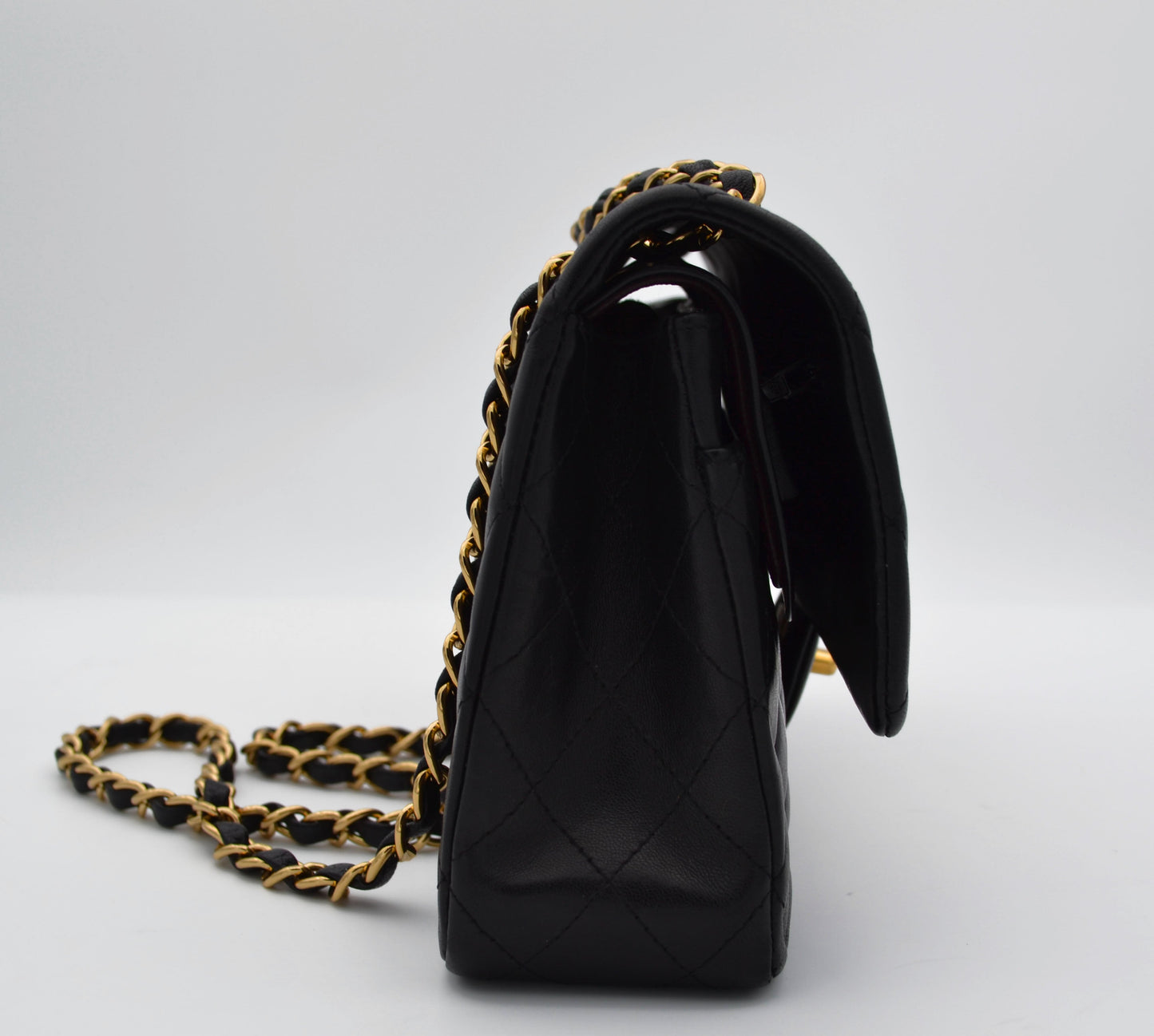 Sac Chanel timeless / classique 11.12 agneau noir medium - Soline