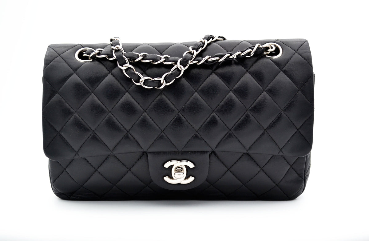Sac Chanel timeless / classique 11.12 agneau noir medium - Soline