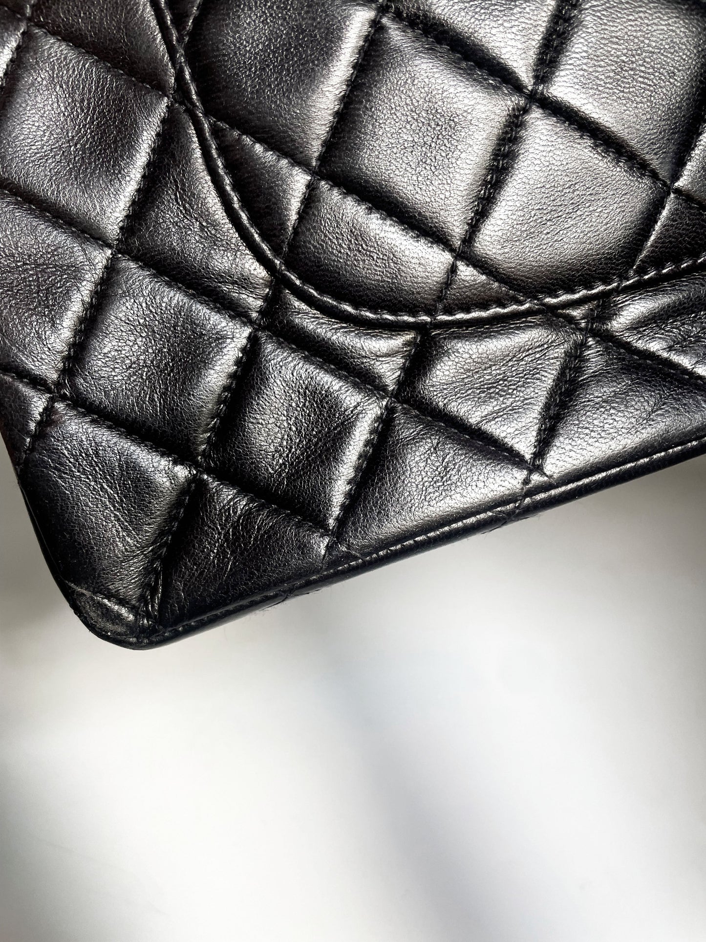 Sac Chanel timeless / classique 11.12 agneau noir medium - Soline