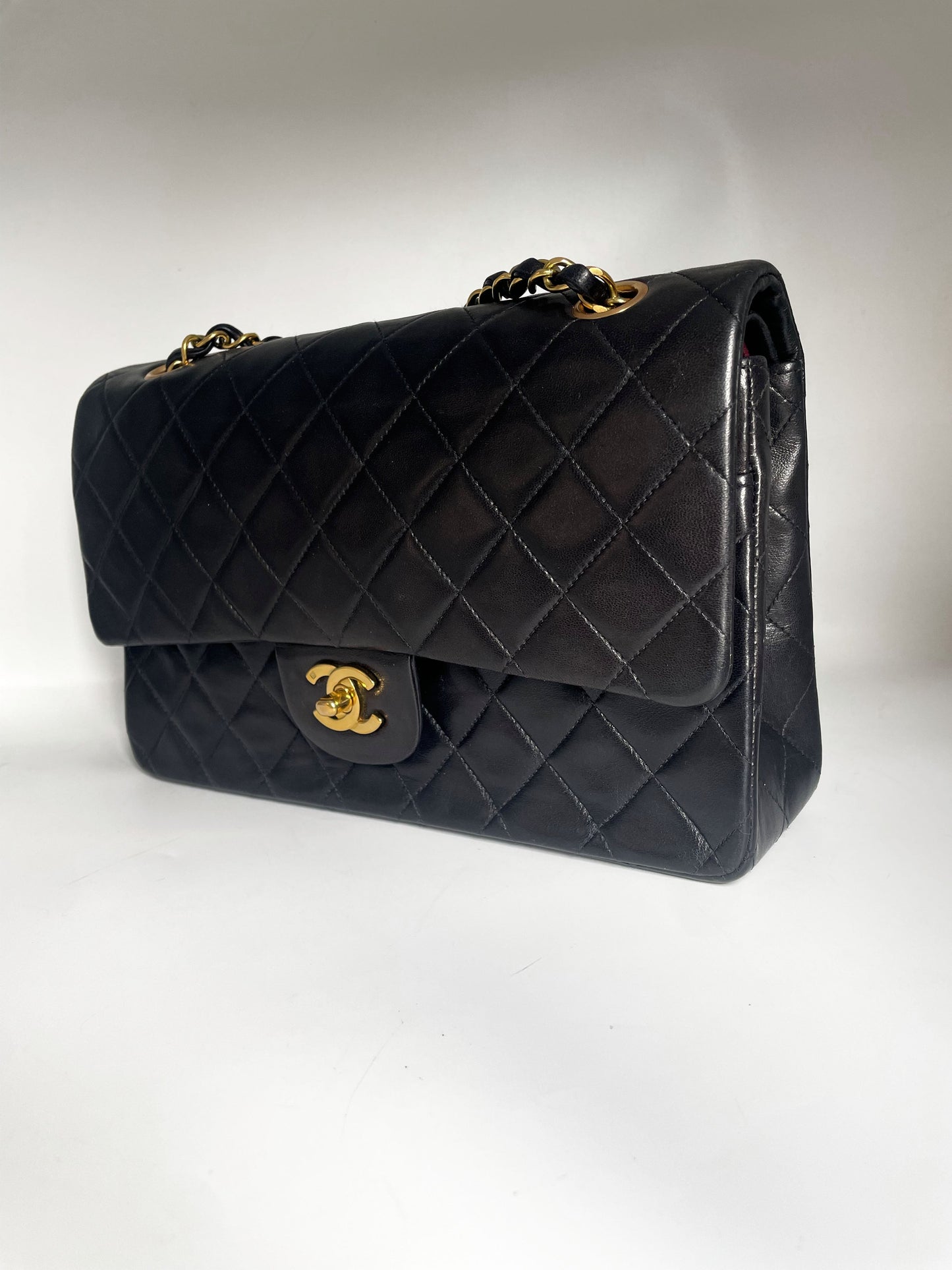Sac Chanel timeless / classique 11.12 agneau noir medium - Soline