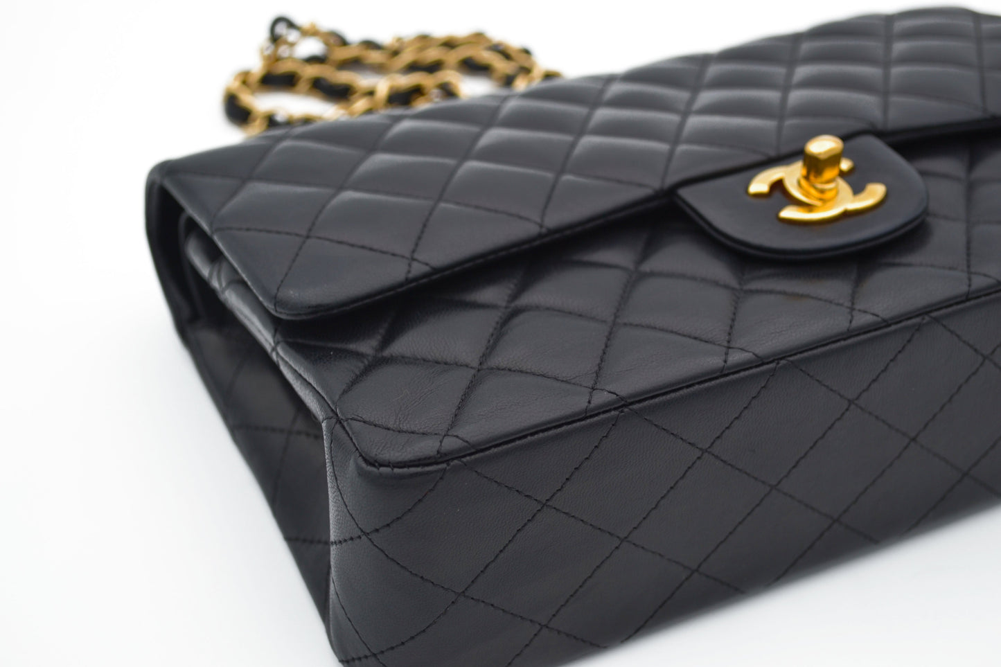 Sac Chanel timeless / classique 11.12 agneau noir medium - Soline