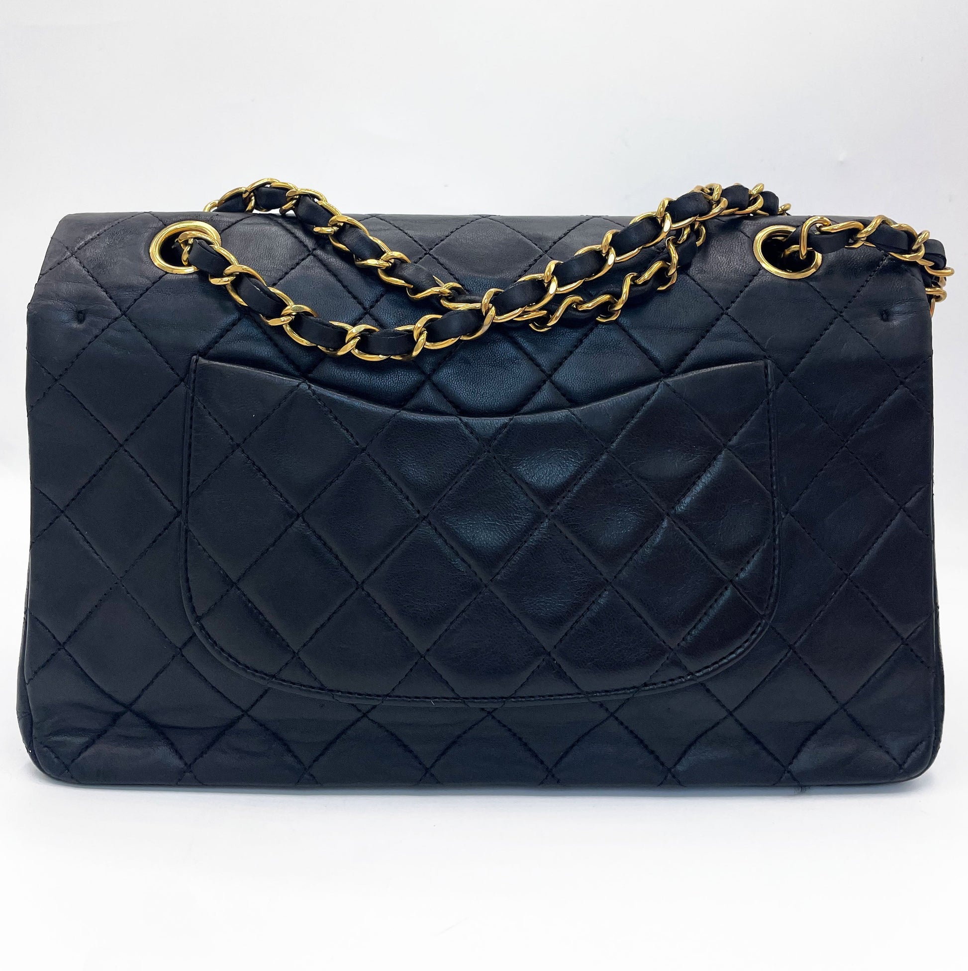 Sac Chanel timeless / classique 11.12 agneau noir medium - Soline