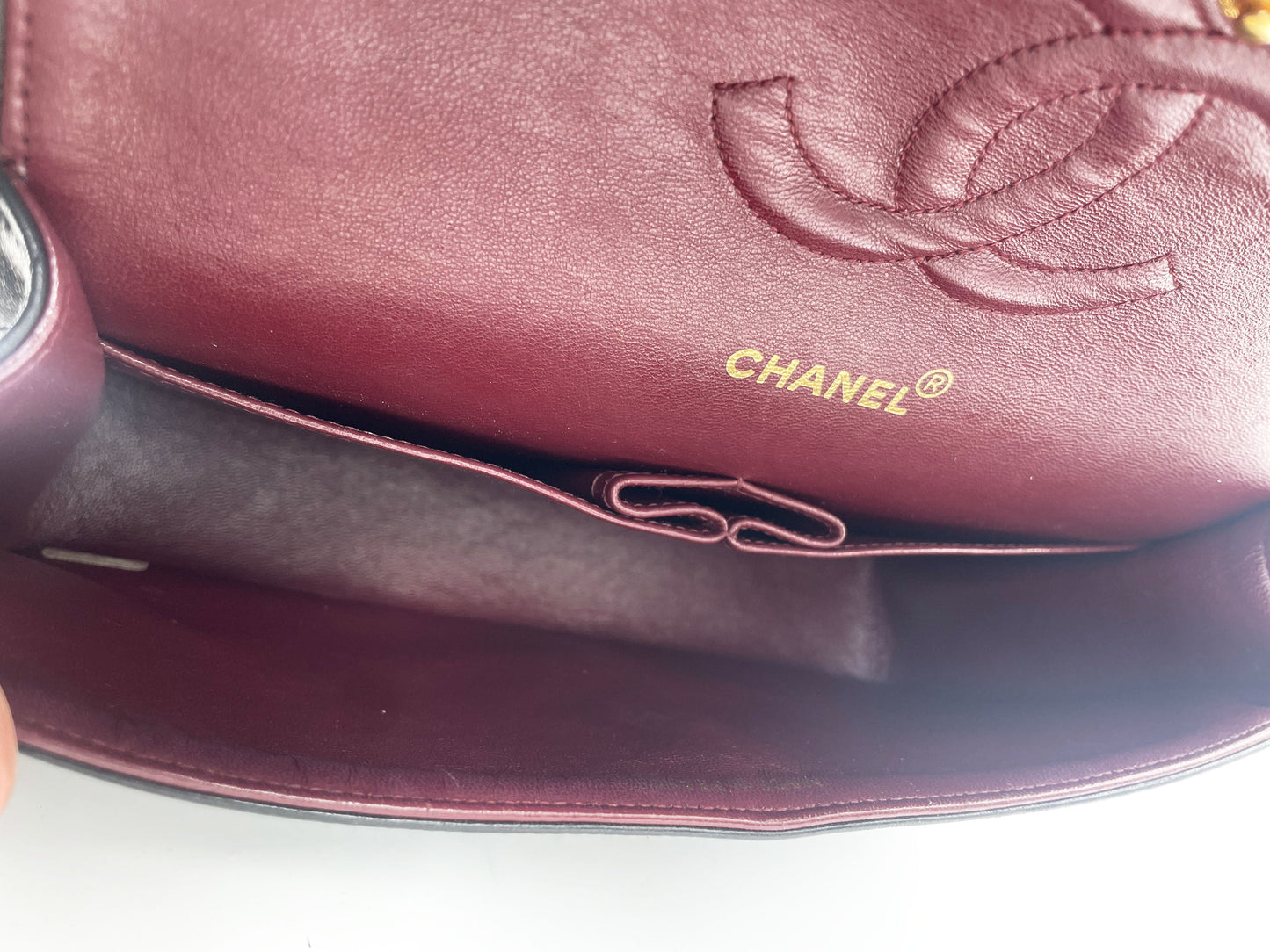Sac Chanel timeless / classique 11.12 agneau noir medium - Soline