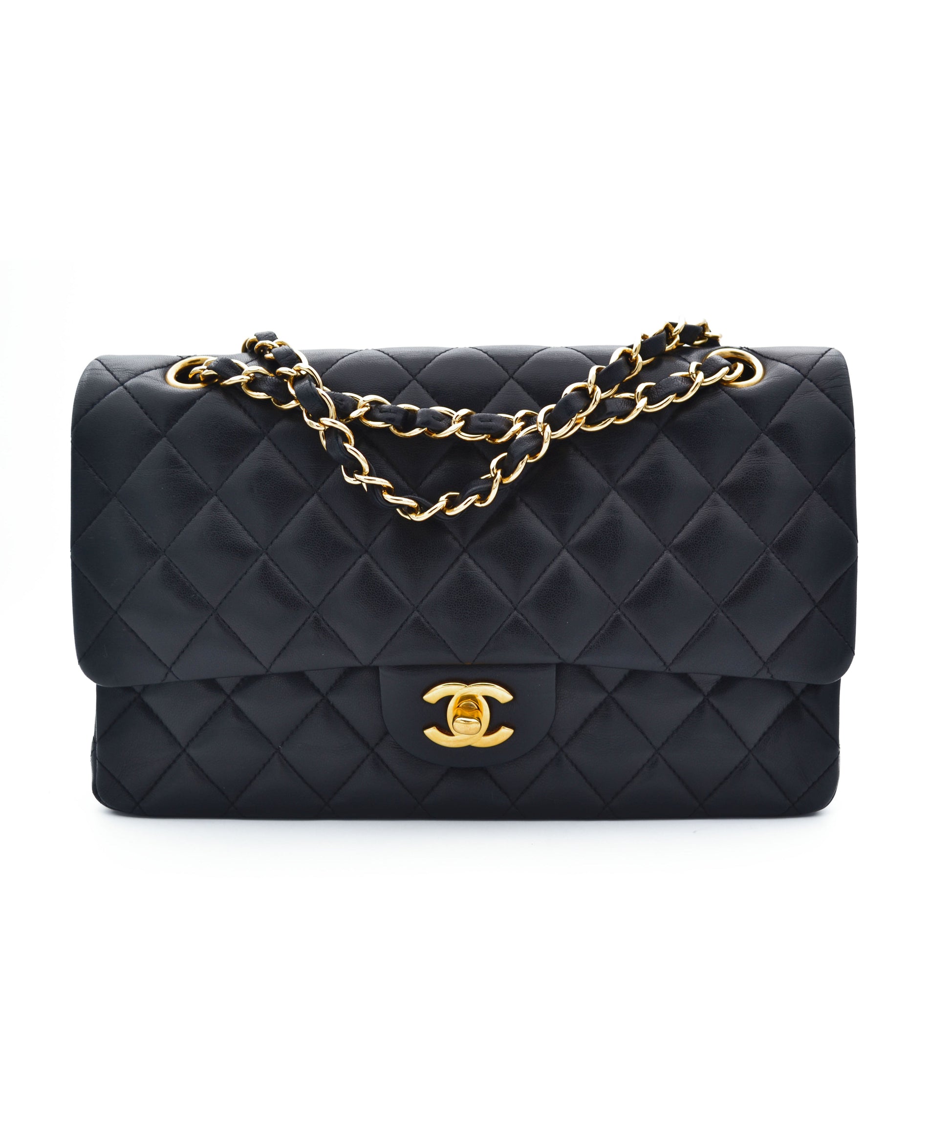 Sac Chanel timeless / classique 11.12 agneau noir medium - Soline