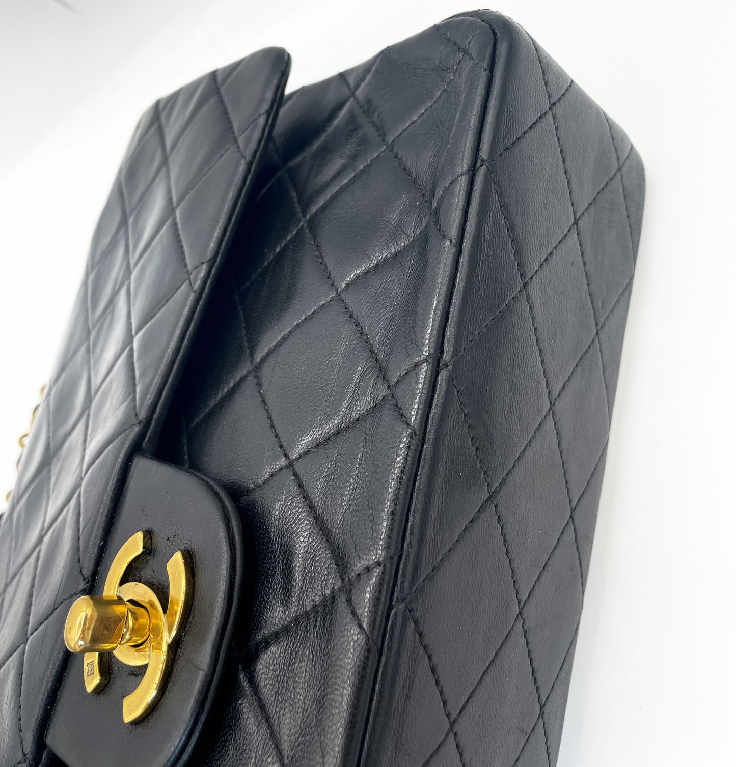 Sac Chanel timeless / classique 11.12 agneau noir medium - Soline