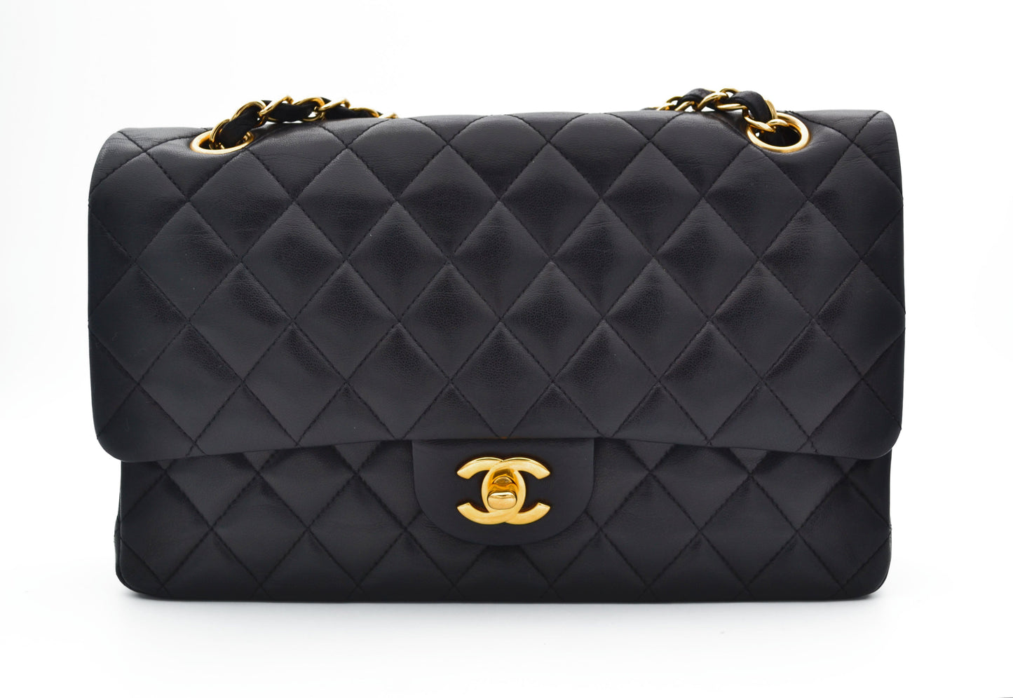 Sac Chanel timeless / classique 11.12 agneau noir medium - Soline