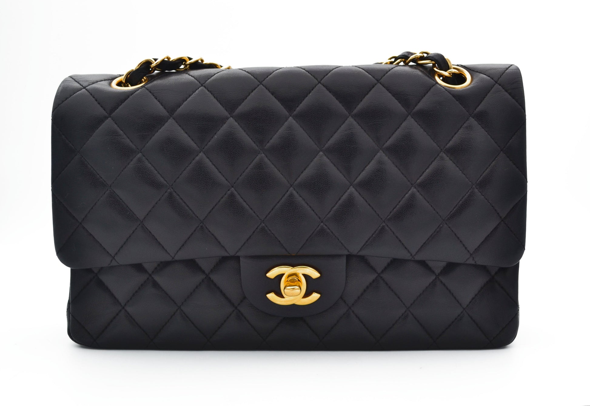 Sac Chanel timeless / classique 11.12 agneau noir medium - Soline