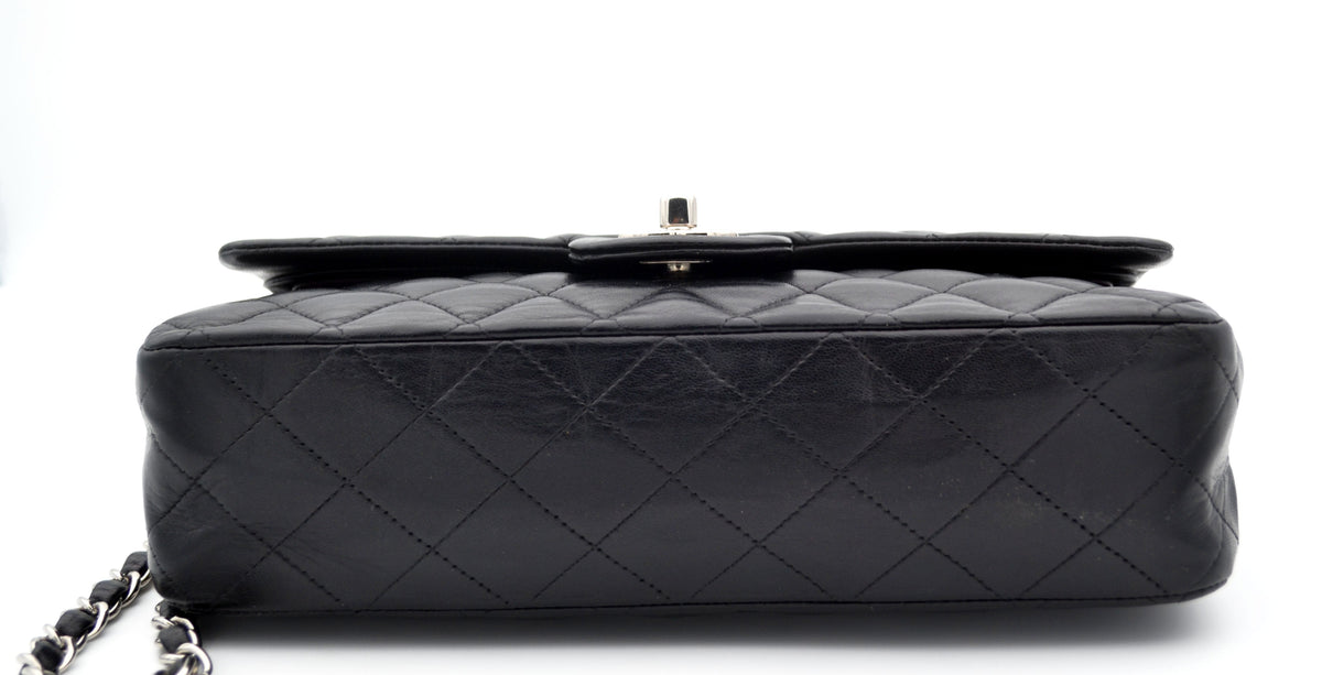 Sac Chanel timeless / classique 11.12 agneau noir medium - Soline