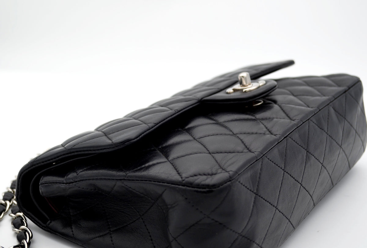 Sac Chanel timeless / classique 11.12 agneau noir medium - Soline