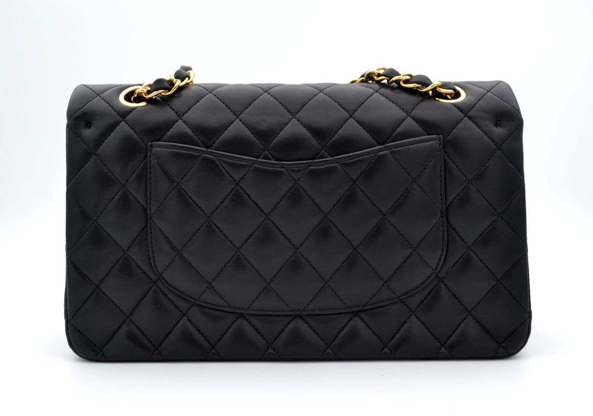 Sac Chanel timeless / classique 11.12 cuir lisse noir medium - Soline