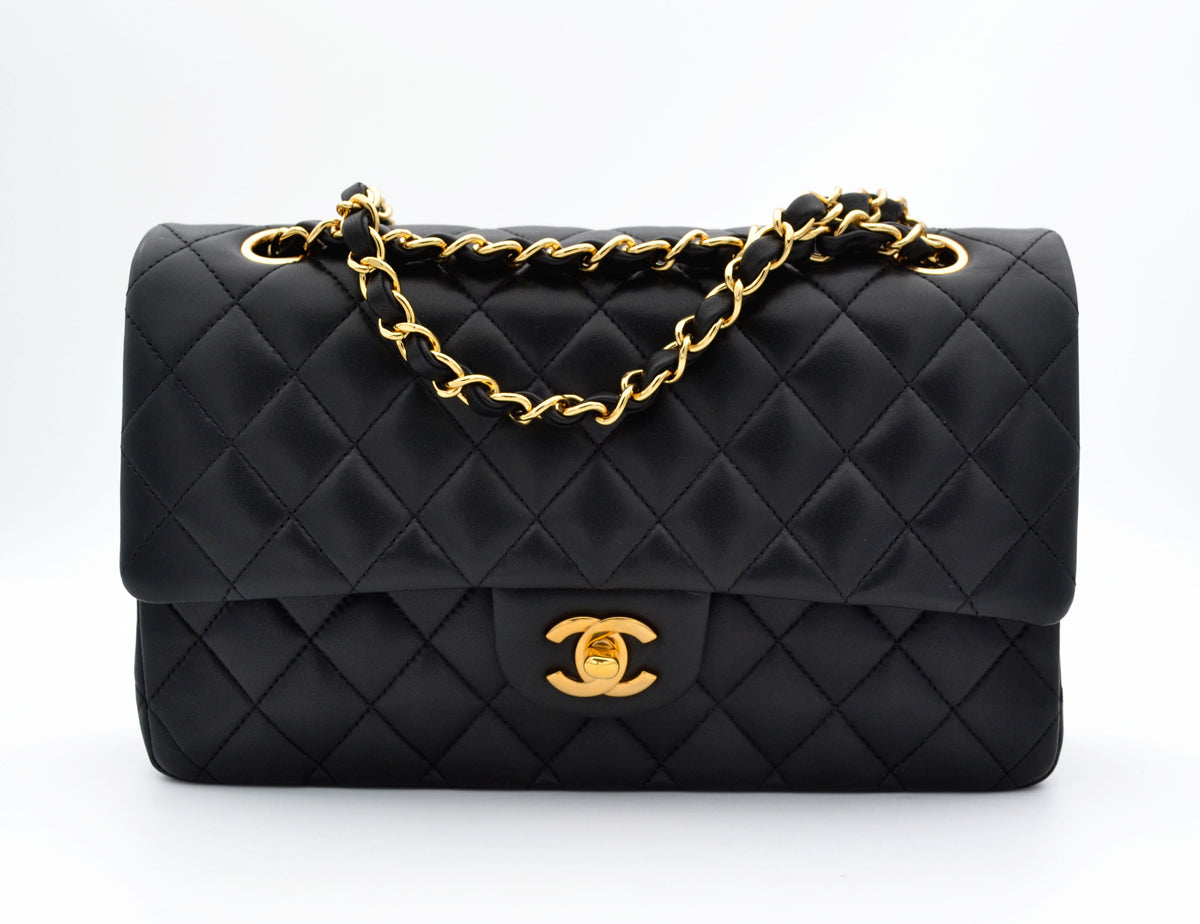 Sac Chanel timeless / classique 11.12 cuir lisse noir medium - Soline