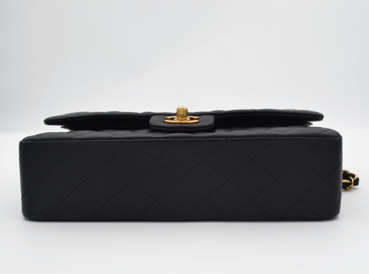 Sac Chanel timeless / classique 11.12 cuir lisse noir medium - Soline