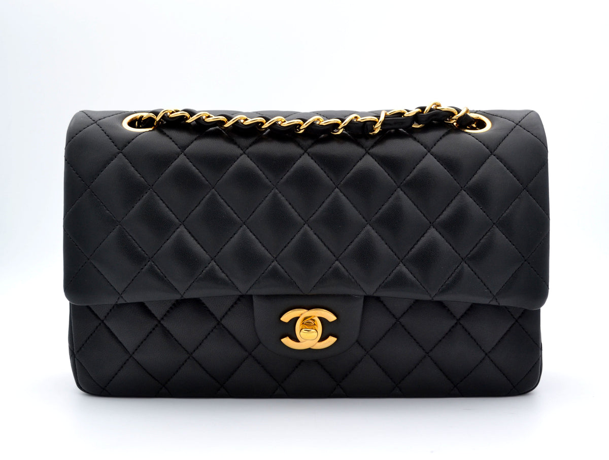 Sac Chanel timeless / classique 11.12 cuir lisse noir medium - Soline