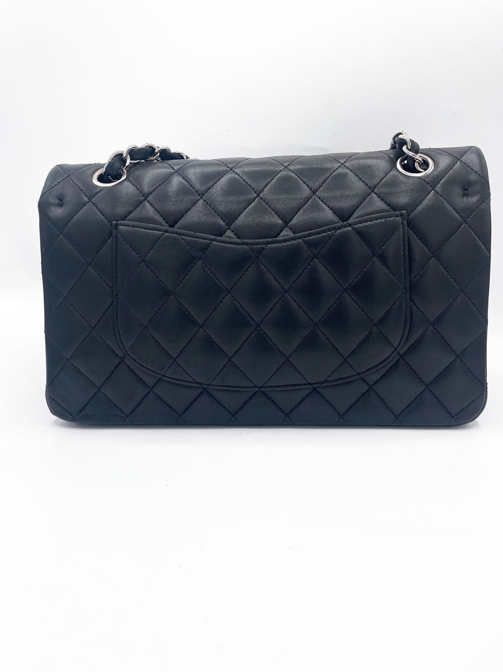 Sac classique noir et métal argenté - Soline