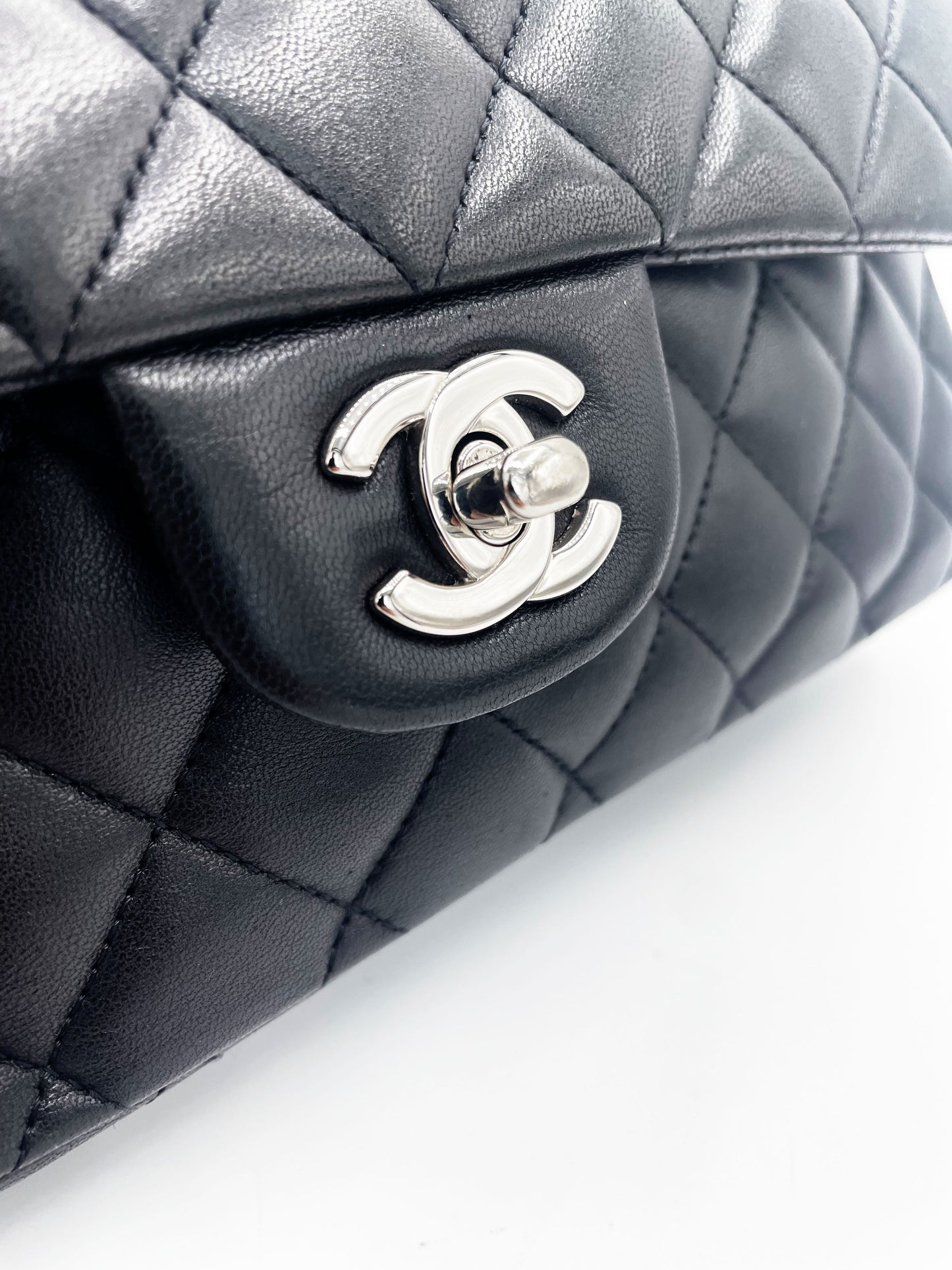 Sac classique noir et métal argenté - Soline