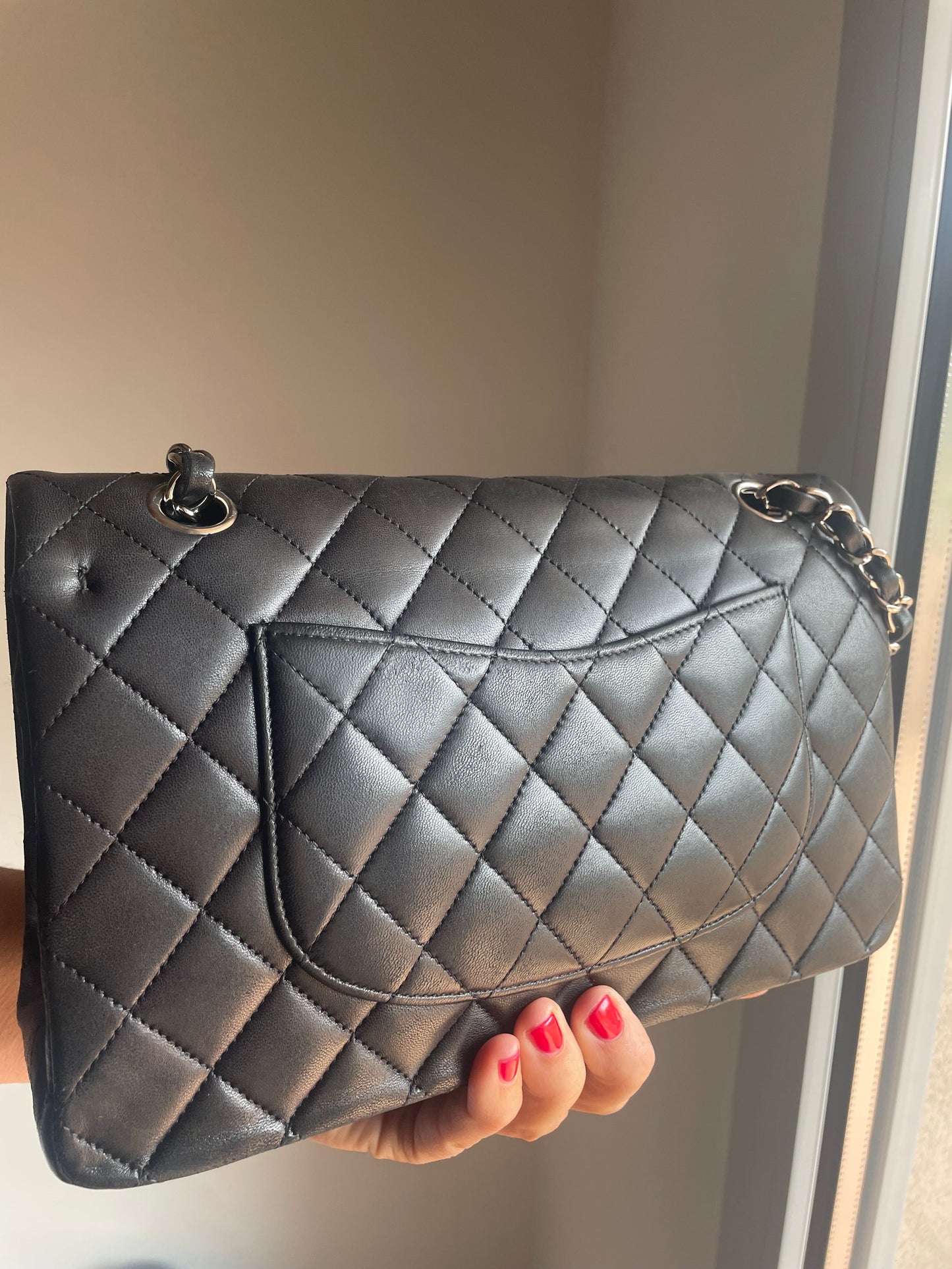 Sac classique noir et métal argenté - Soline