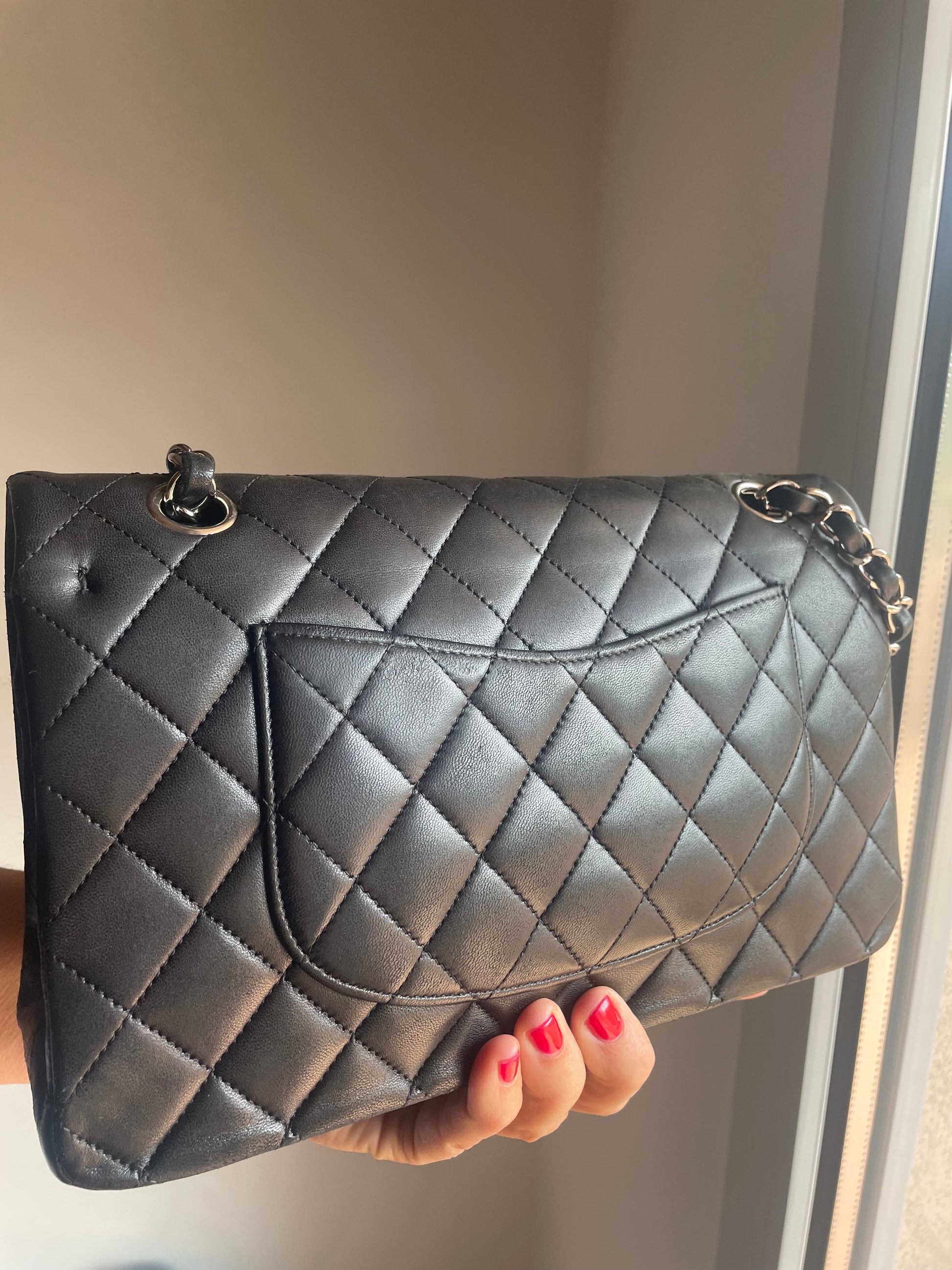Sac classique noir et métal argenté - Soline