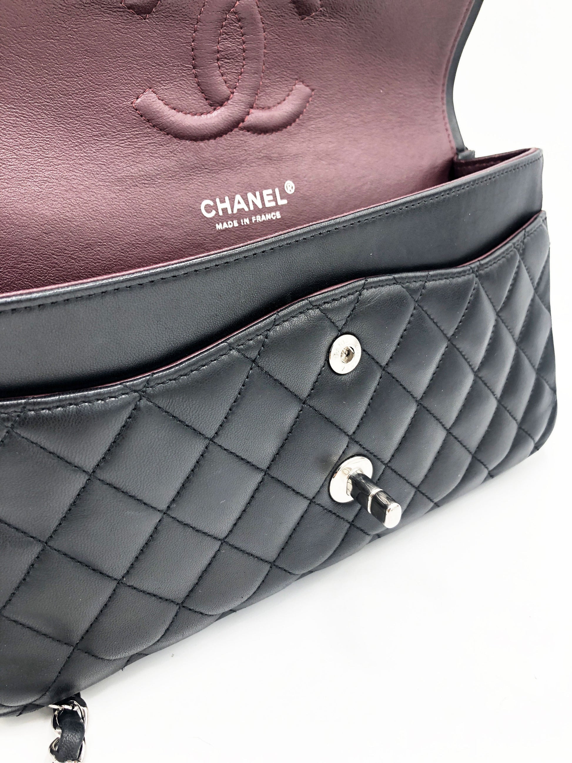 Sac classique noir et métal argenté - Soline